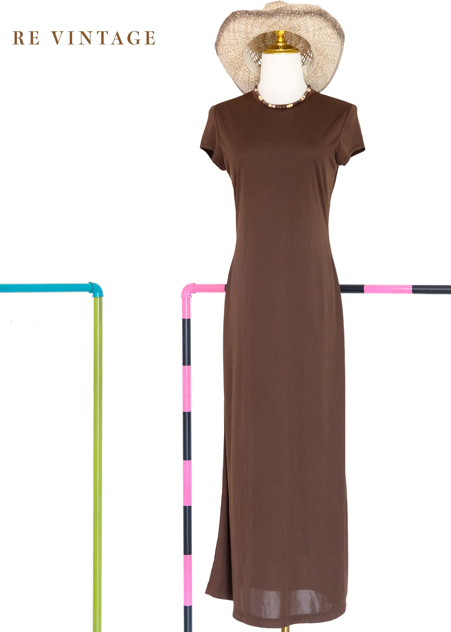 必備單品 - Toffee 棕色長版洋裝