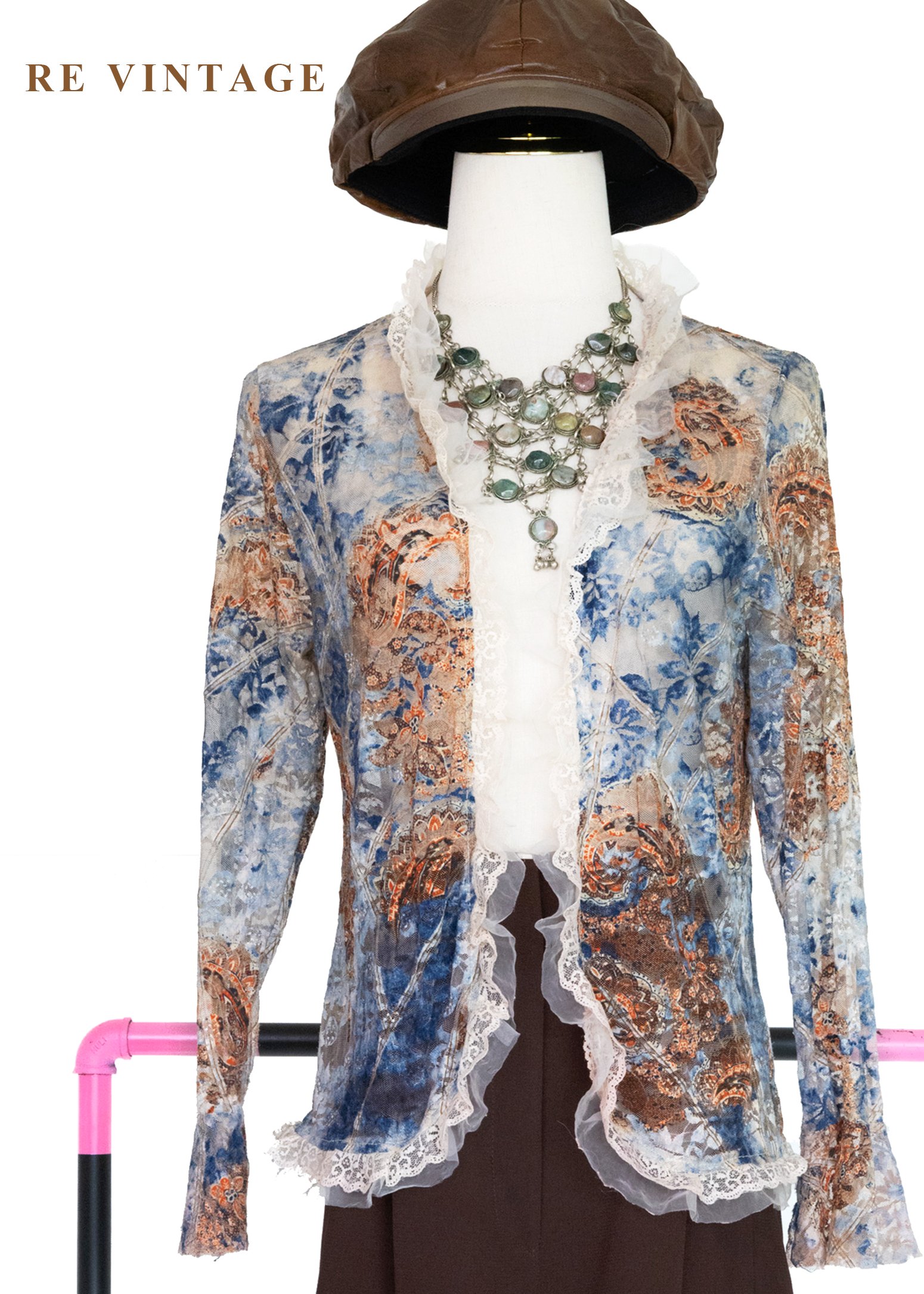 維多利亞繁花蕾絲邊罩衫