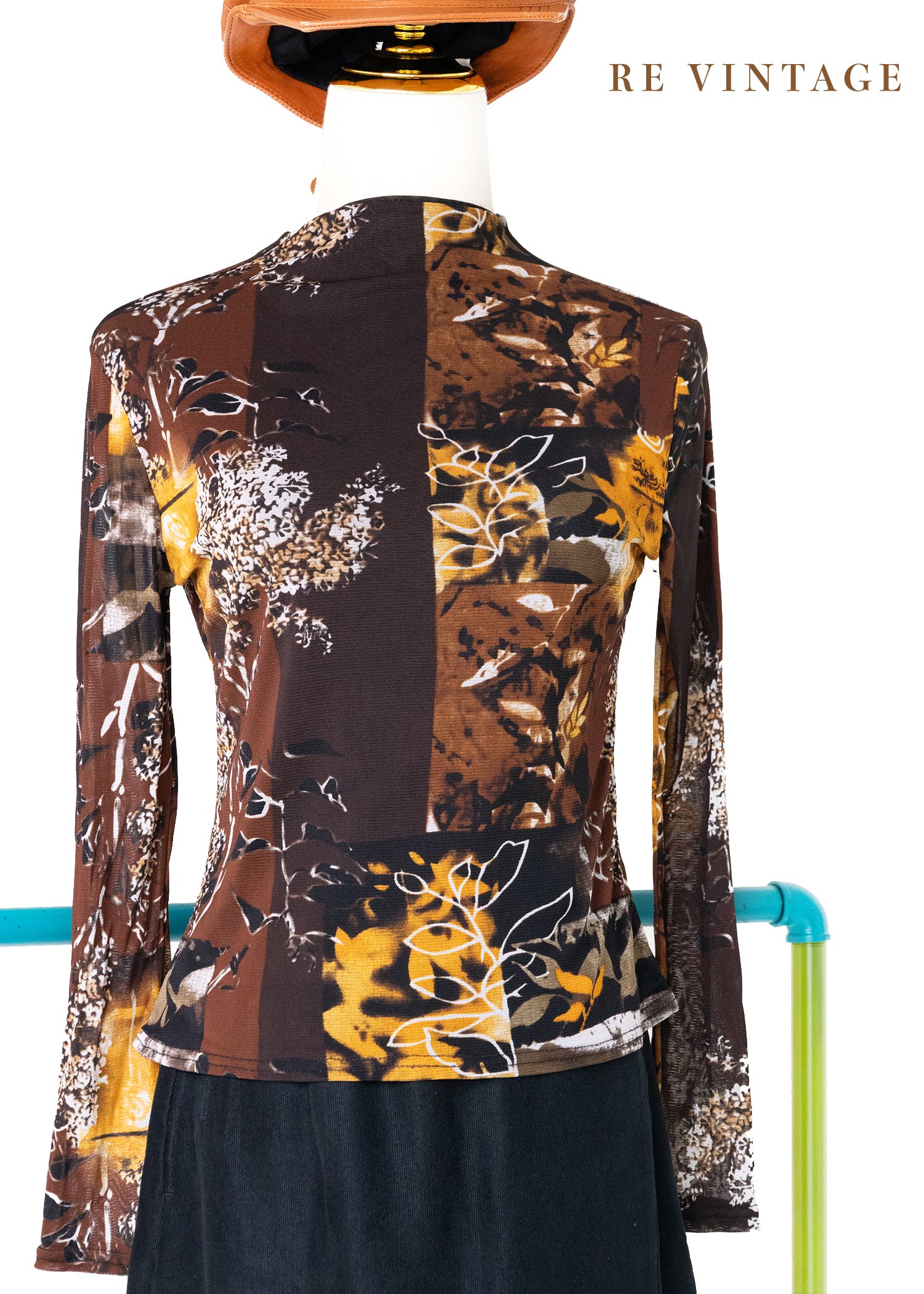 花香巧克力長袖上衣