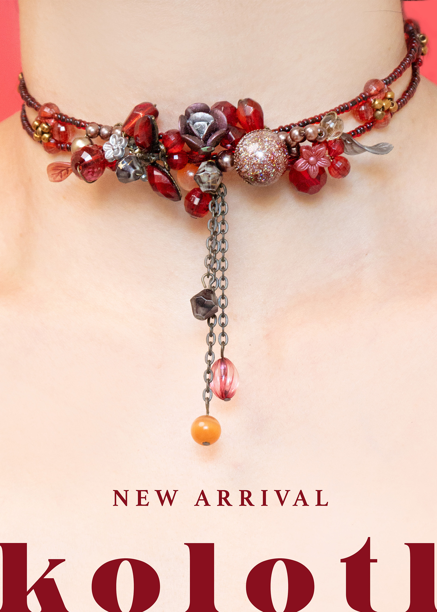 『法國寶物』紅石榴皇后頸鍊