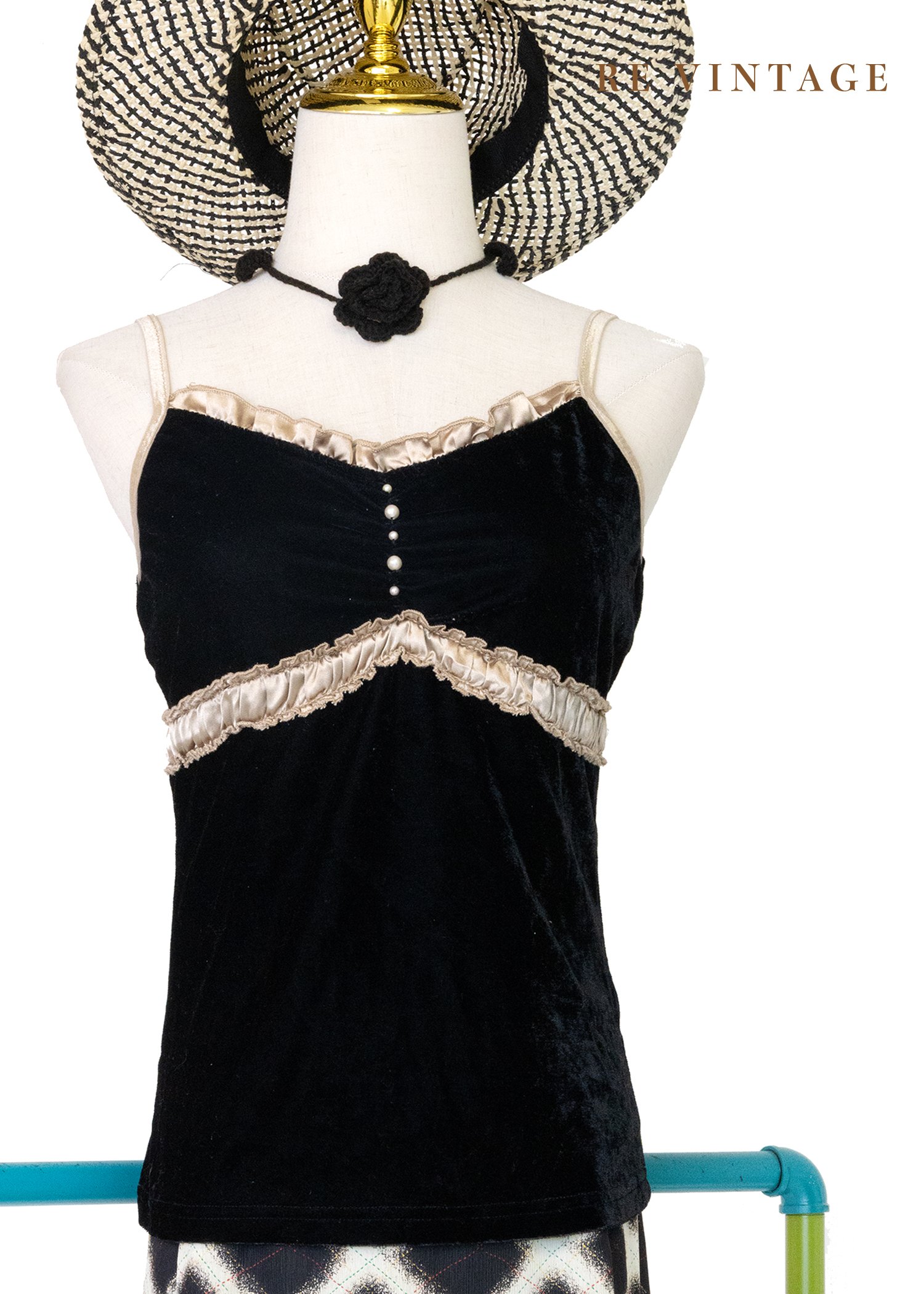 天鵝絨夜曲交響約細肩帶背心