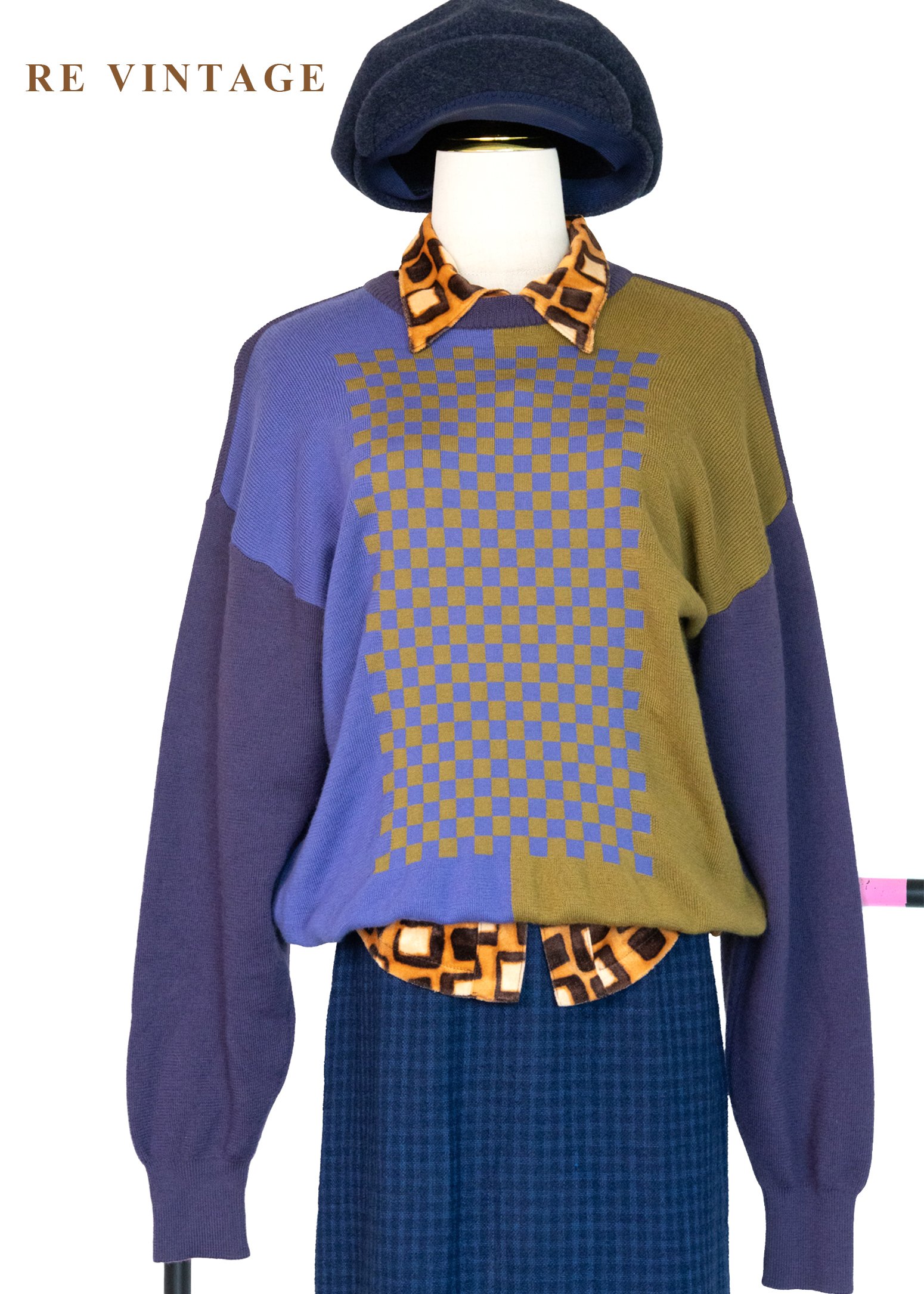 日本製 - 像素拼色小精靈針織毛衣