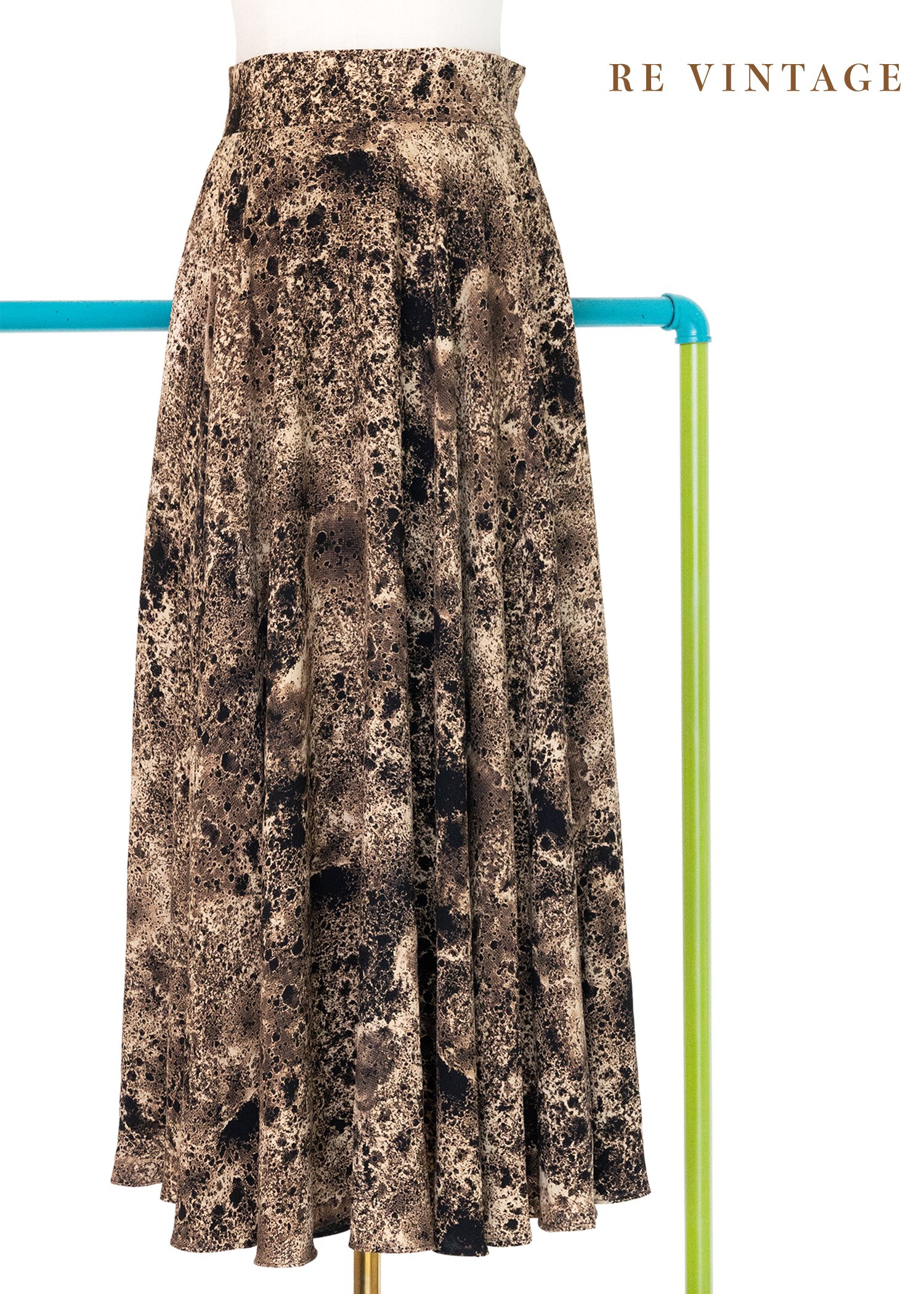 熔岩流動印記長圓裙（24-28"）