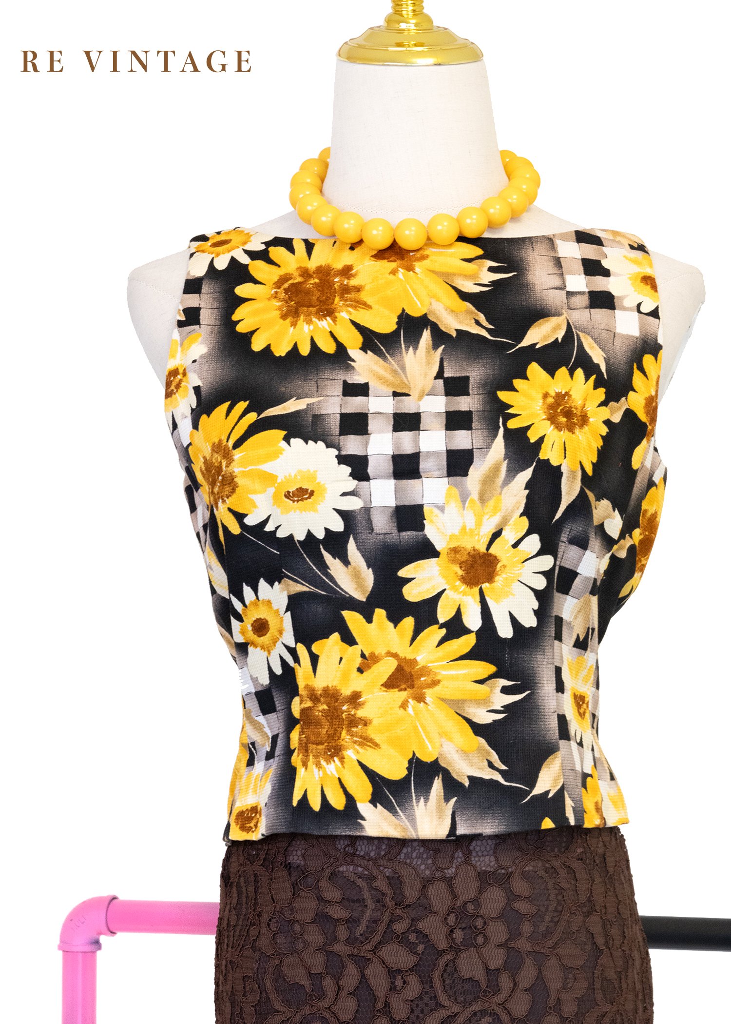 棋盤上の向日葵小畫家背心