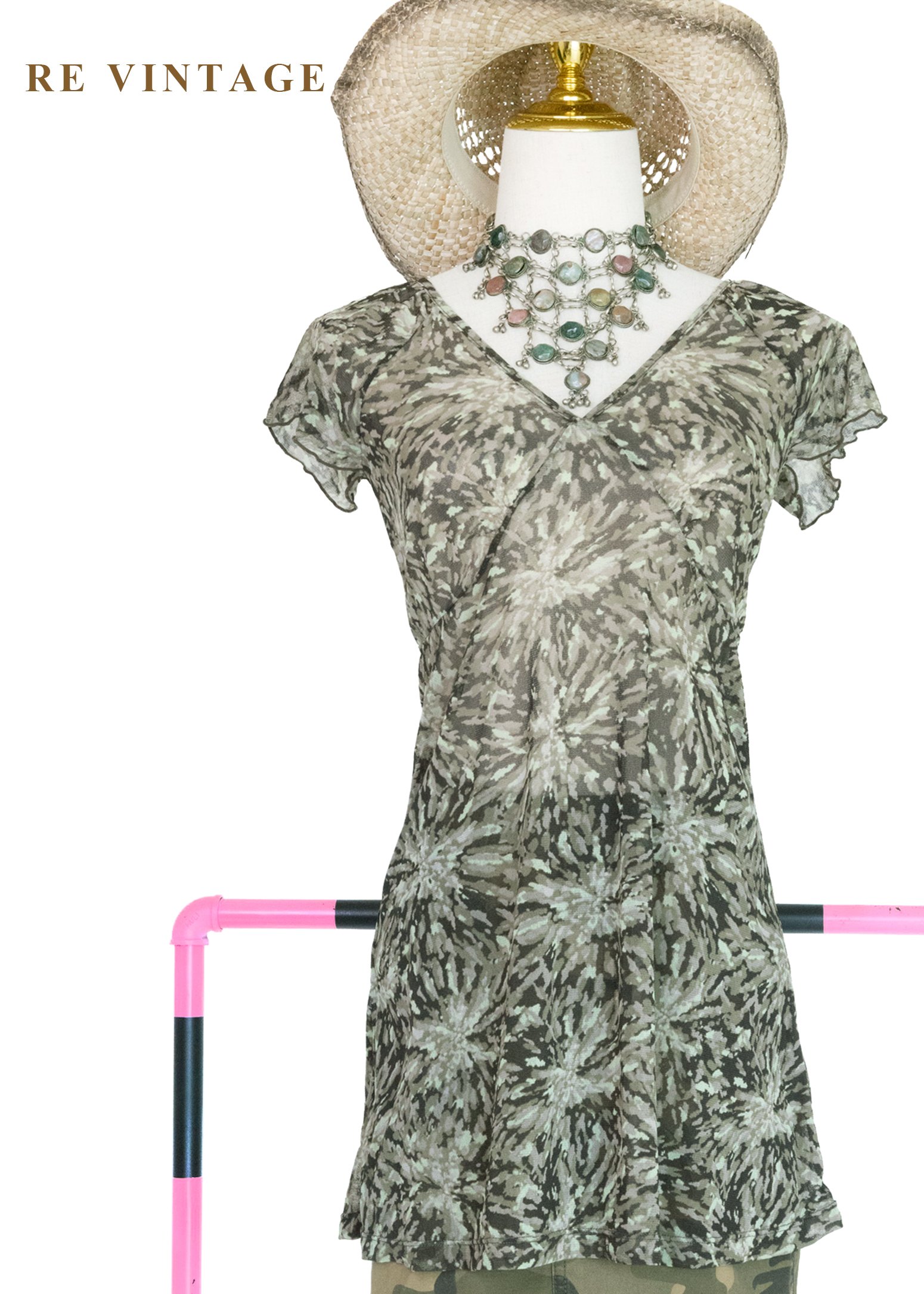 抽象墨染迷彩長版上衣