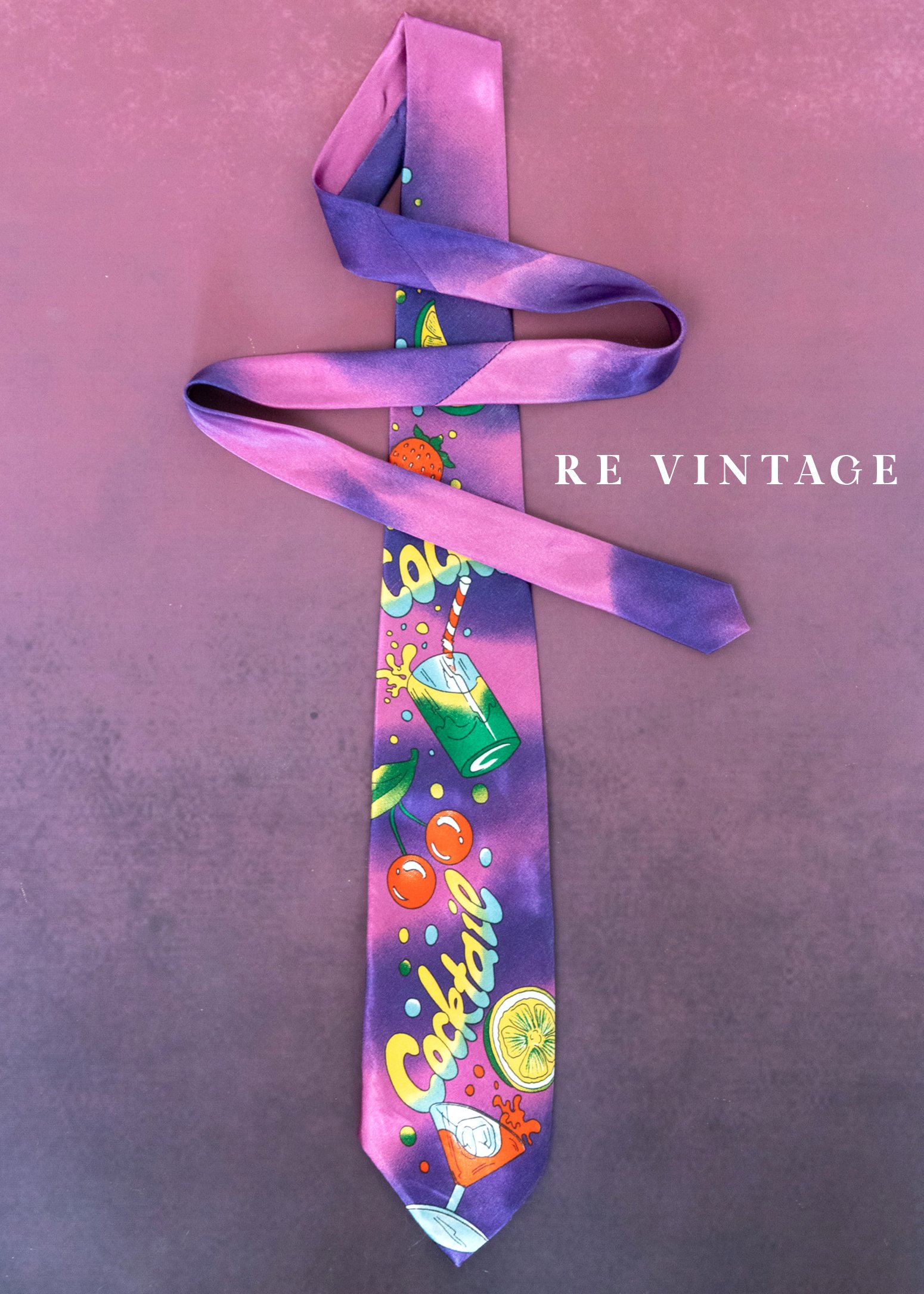 夏夜水果雞尾酒領帶