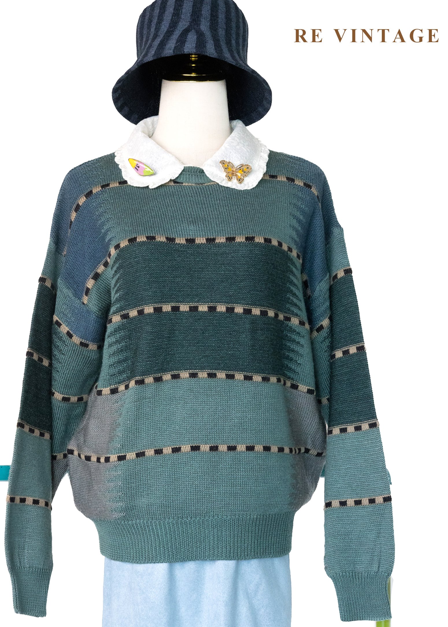 Oceanic Clam 漸層海流針織毛衣