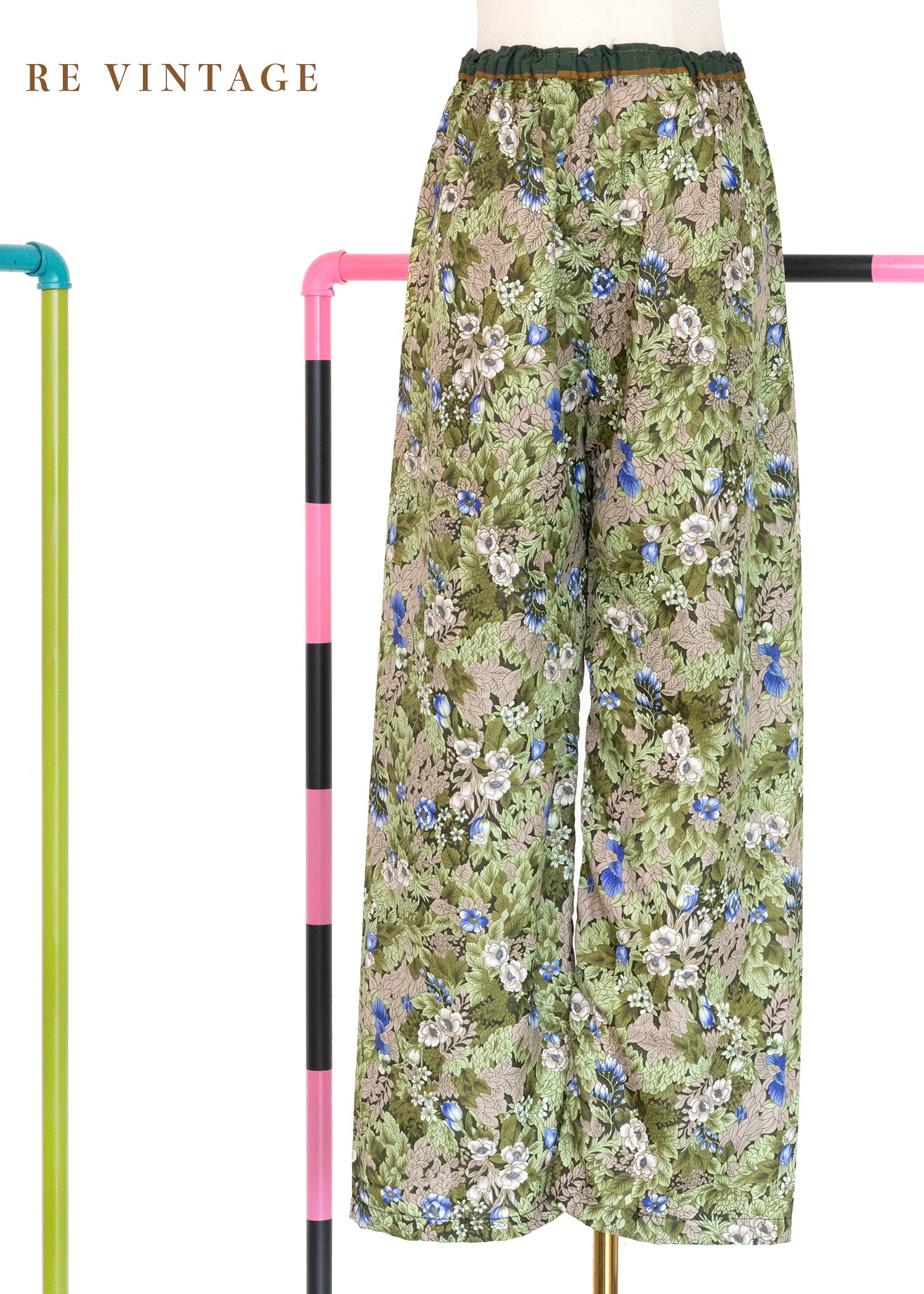 清爽森林高腰寬褲（20-30"）