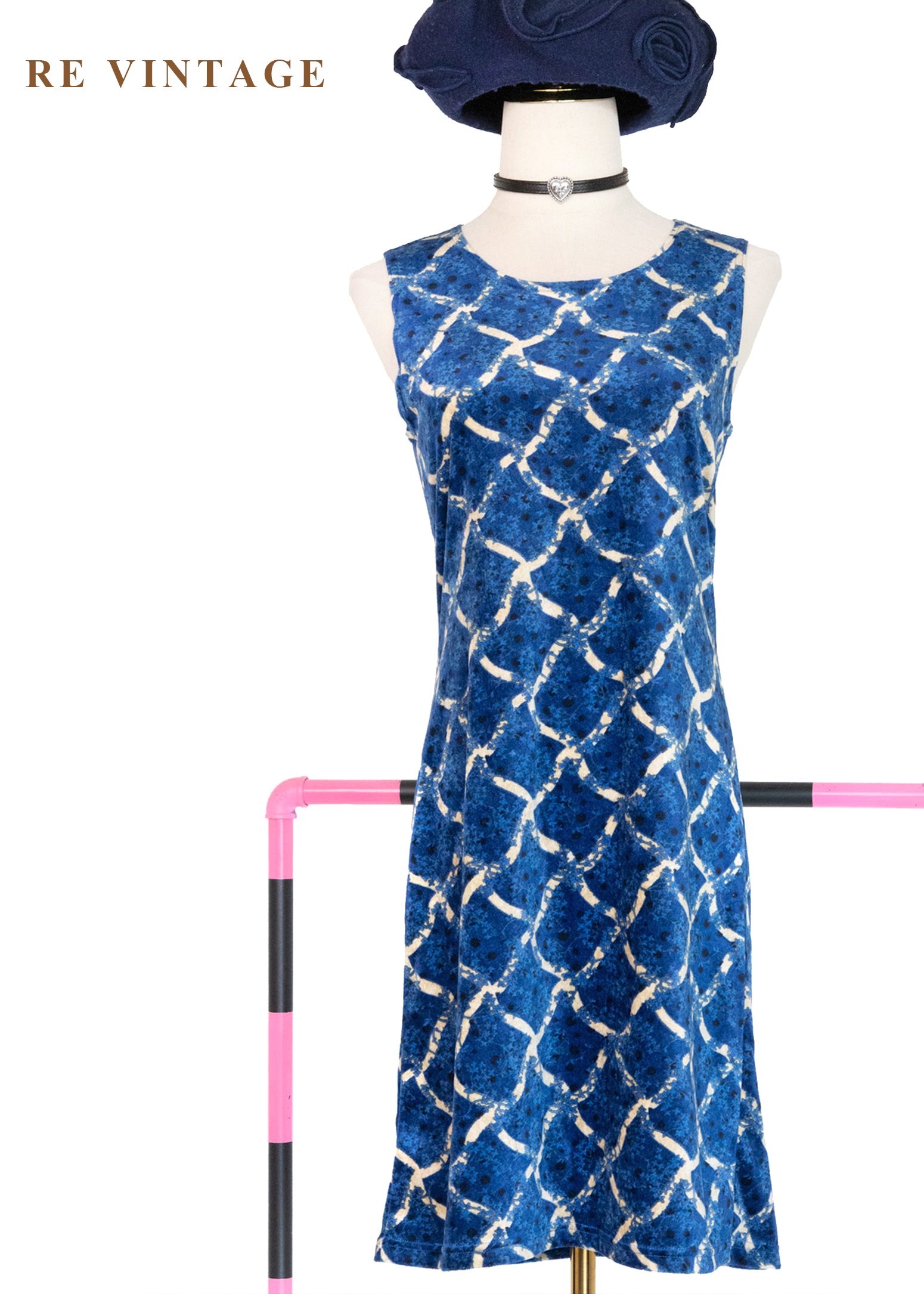 日本製 - 深海時間沖刷鱗片絨布洋裝