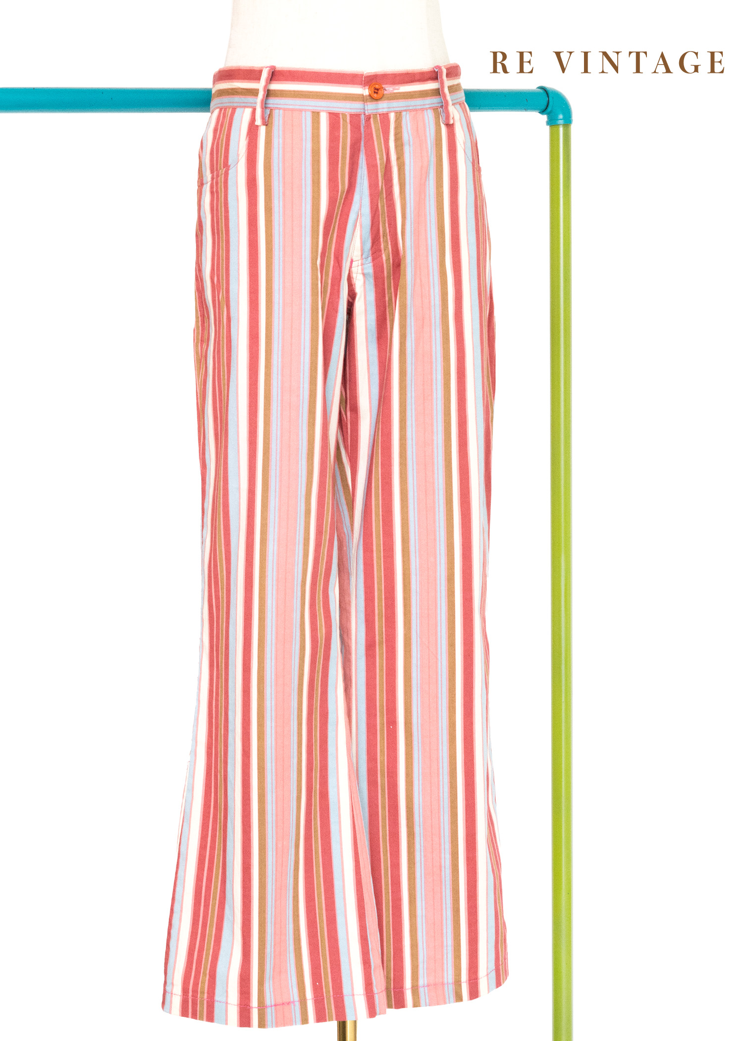 桃子清冰線條棉料褲褲