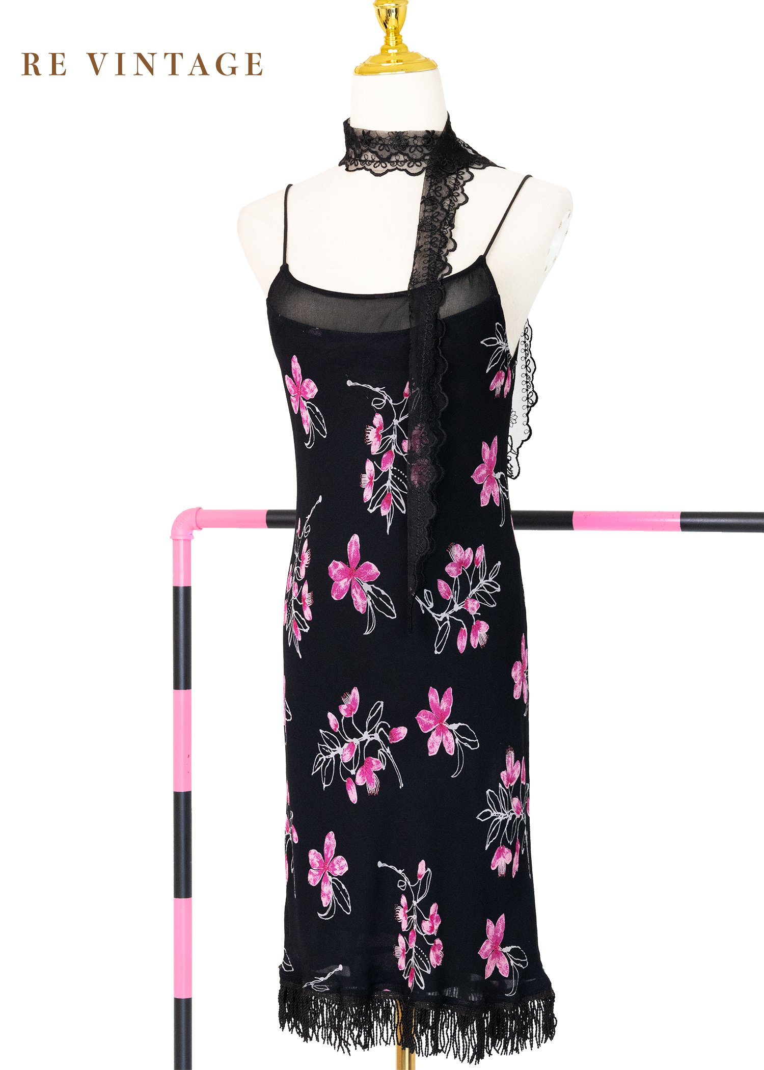 Rosebud 黑魔女細肩帶洋裝