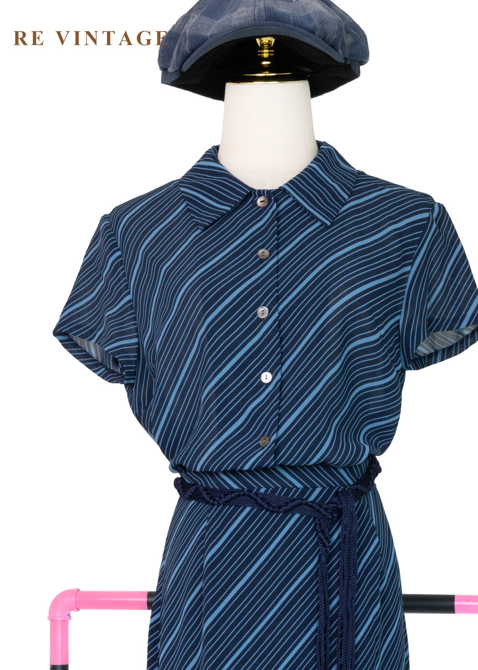 套裝上衣 - 藍色海風斜紋上衣