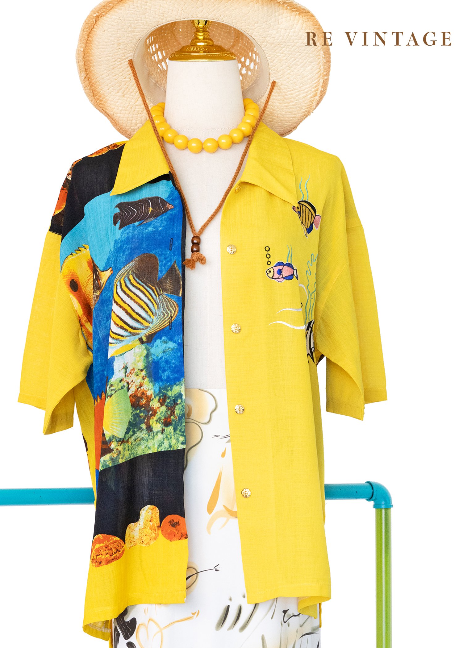 魚兒魚兒熱帶水族箱襯衫