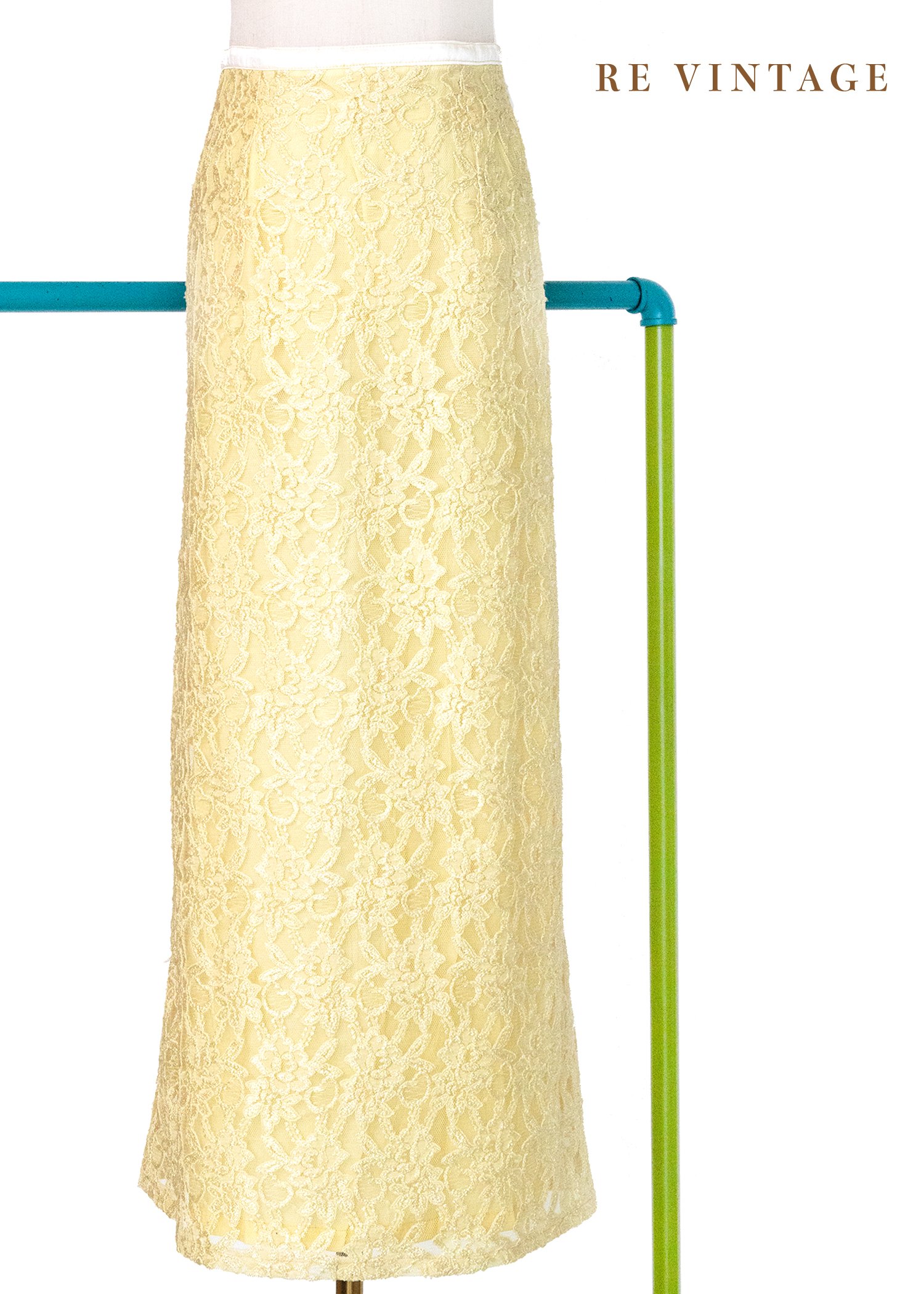 Lemon Souffle 檸檬舒芙蕾蕾絲長裙（28"）