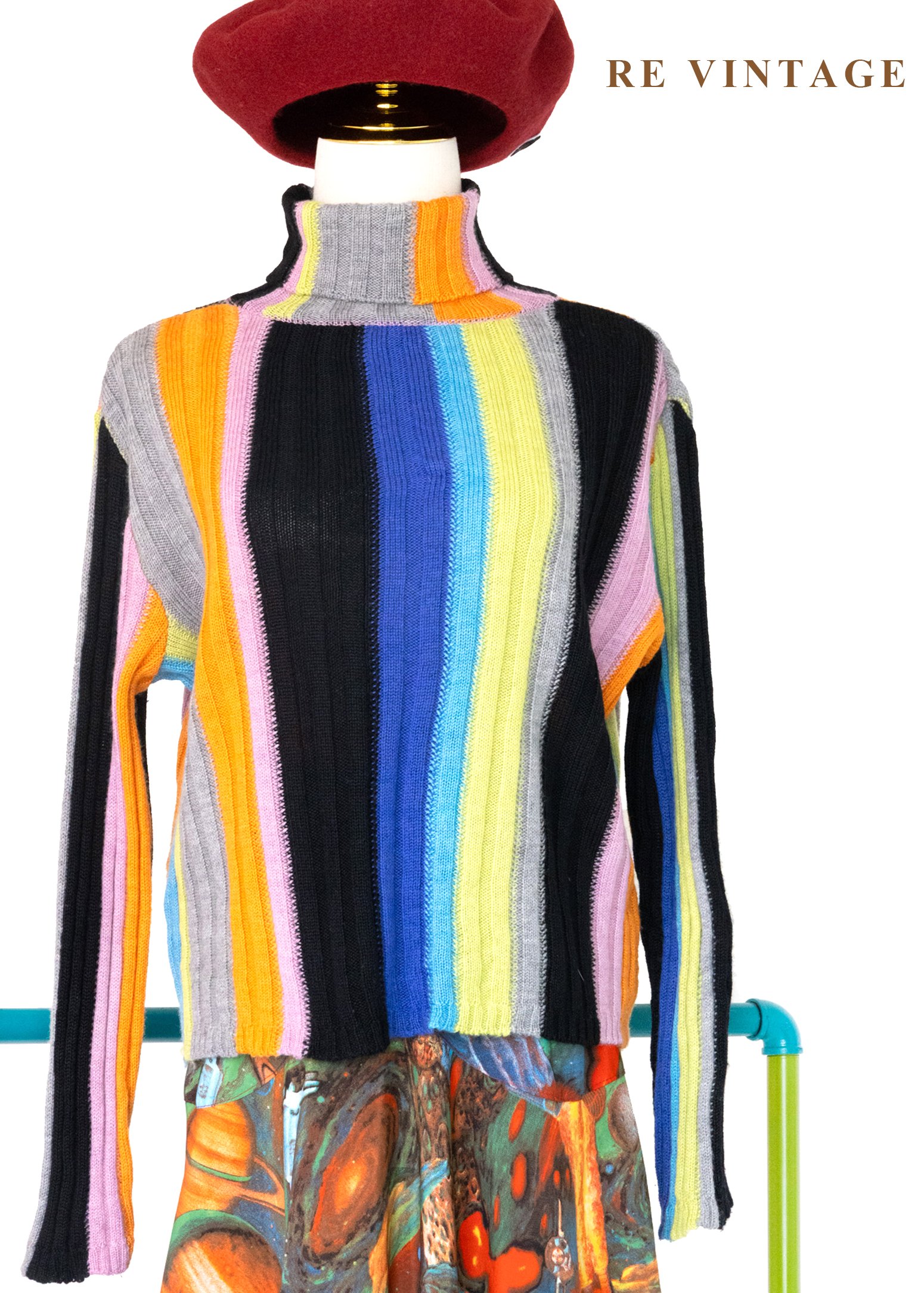 日本製 - 彩虹線條針織毛衣