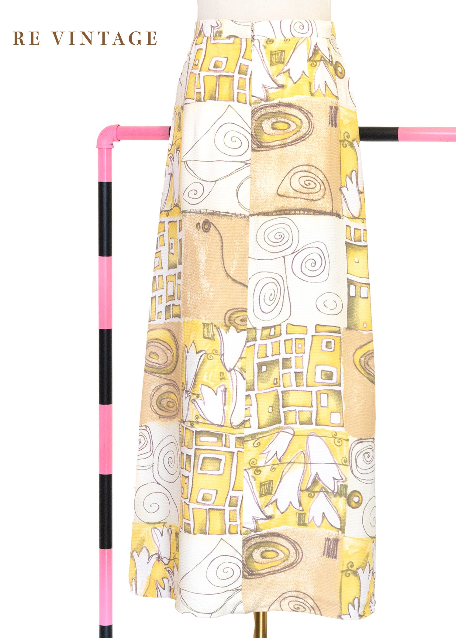 抽像城市對話藝術感長裙（25.5"）