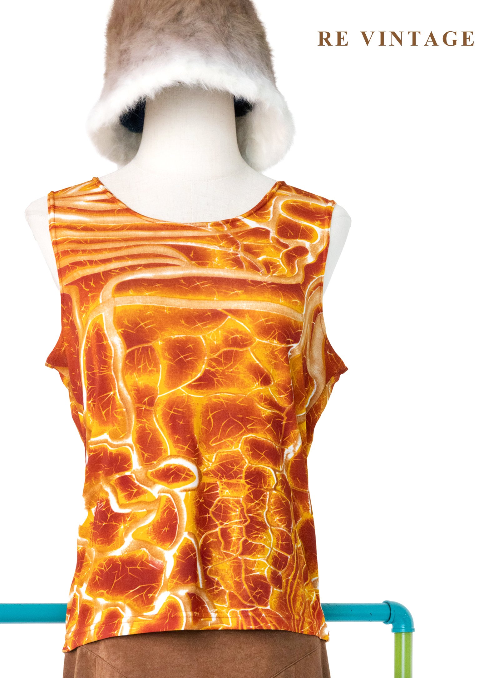 熔岩脈絡無袖背心