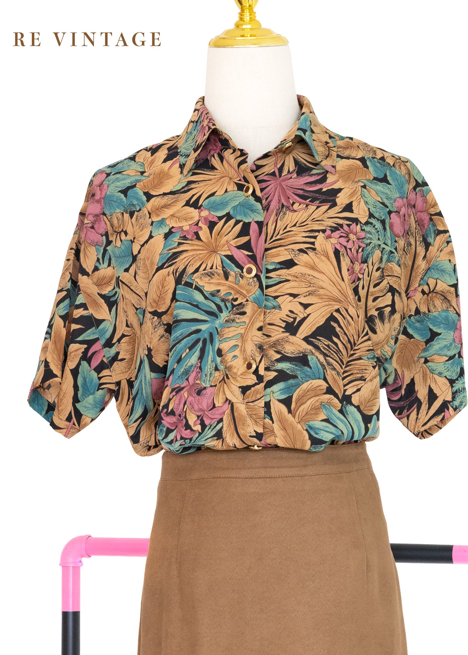 秋日叢林短袖上衣