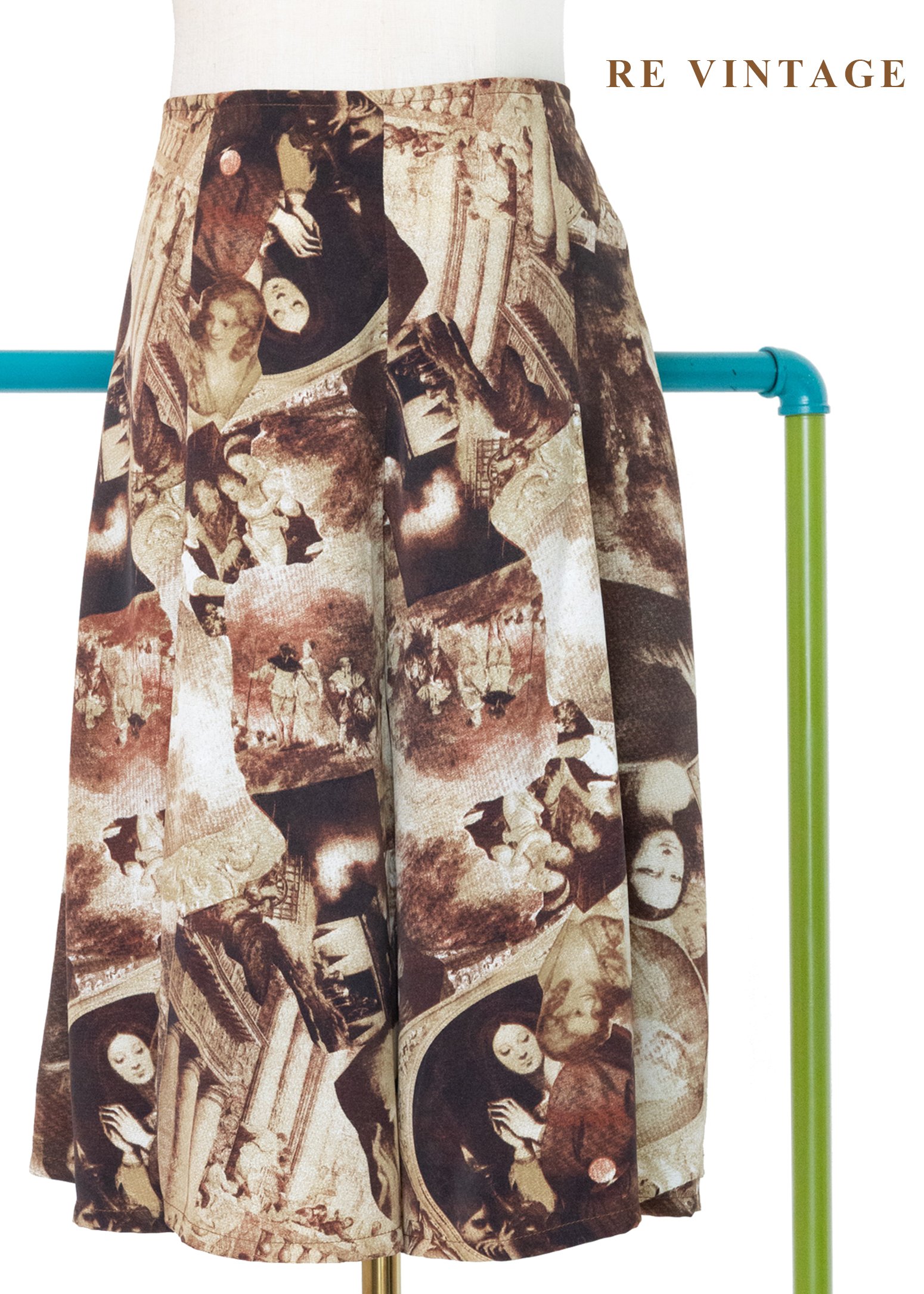 文藝復興拼貼褲裙（26-28"）