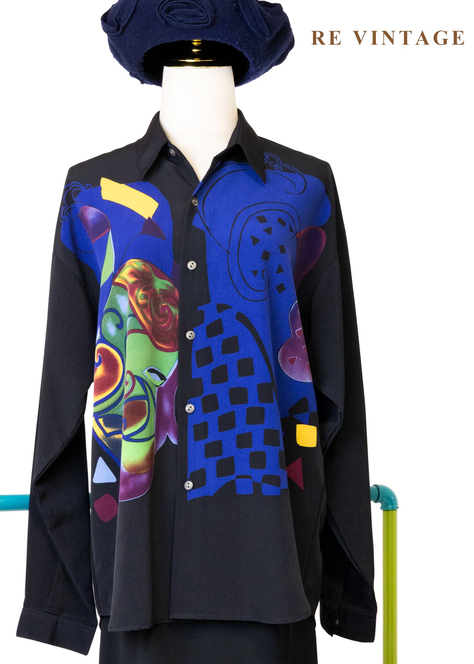 現代主義的霓虹畫布襯衫