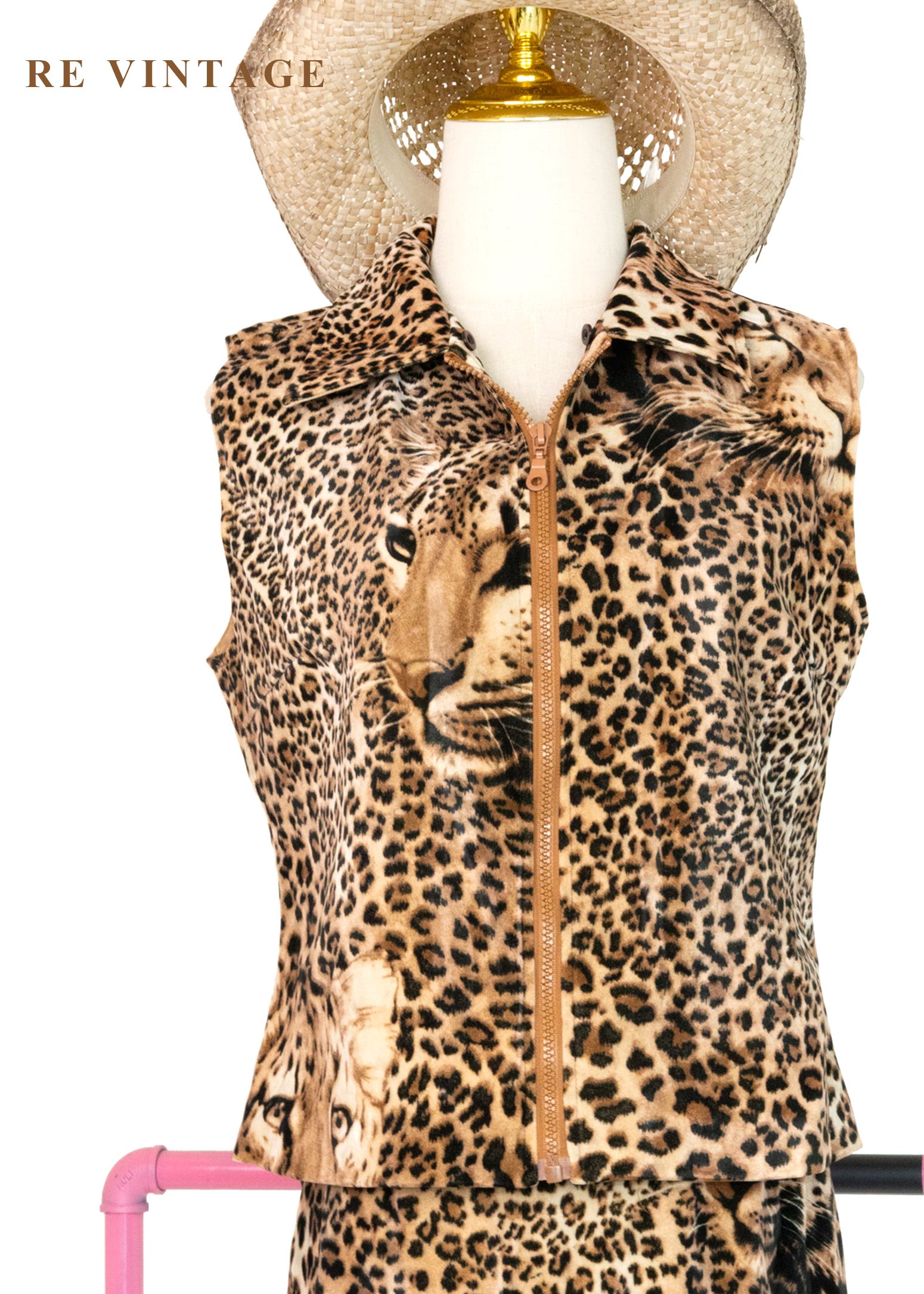 套裝組合 - 豹臉魅力背心