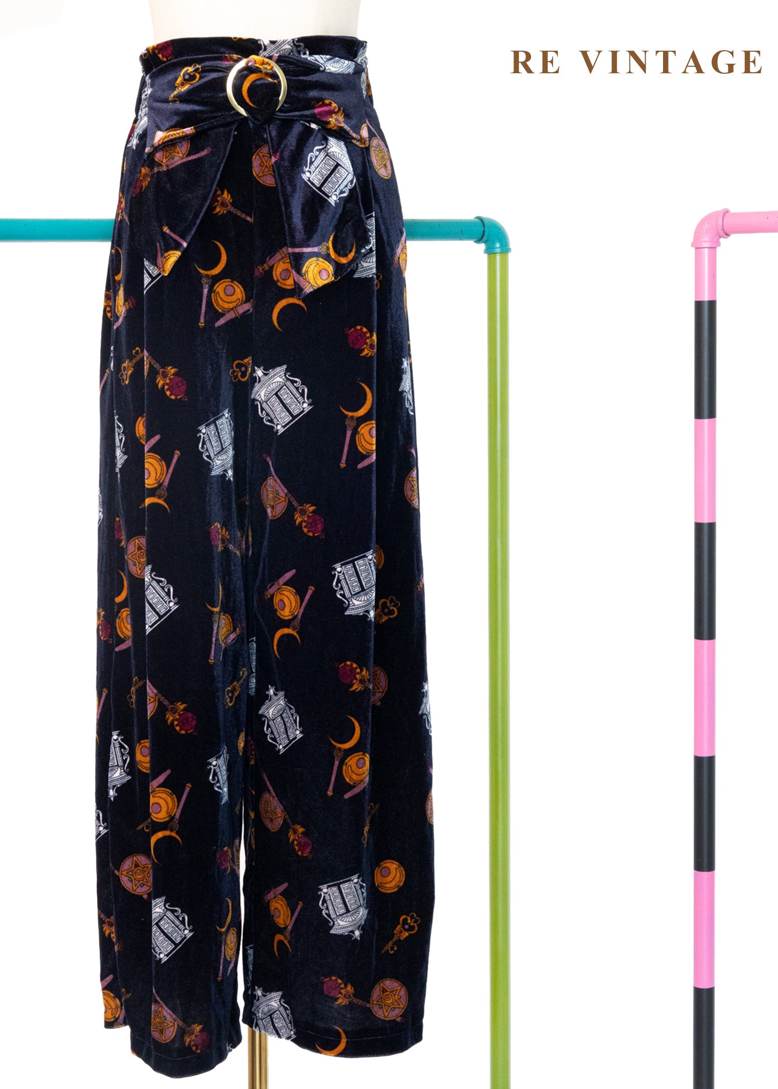 美少女戰士的魔法深藍絨布長褲（23-30"）