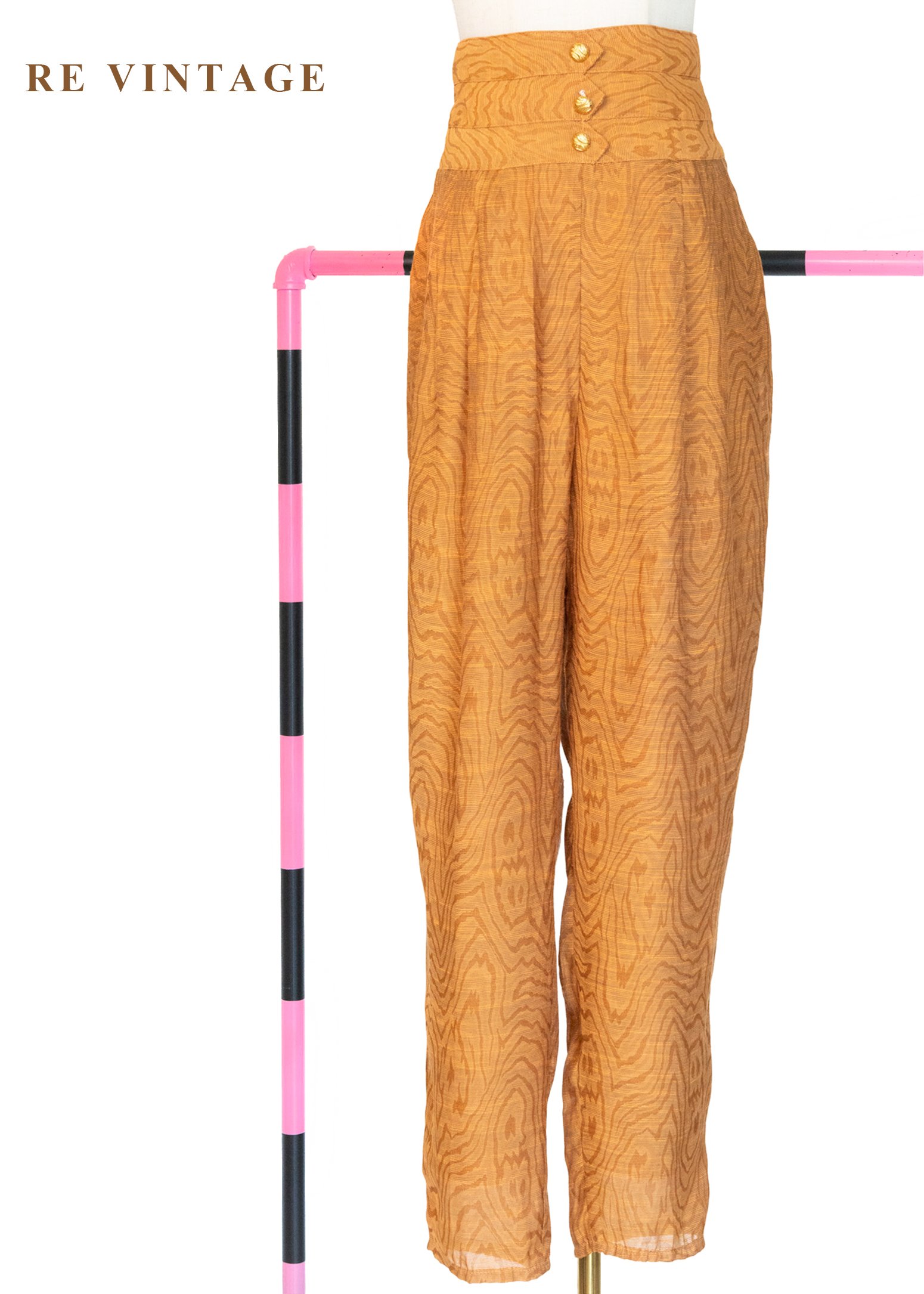 大地年輪復古高腰小腳褲（26"）