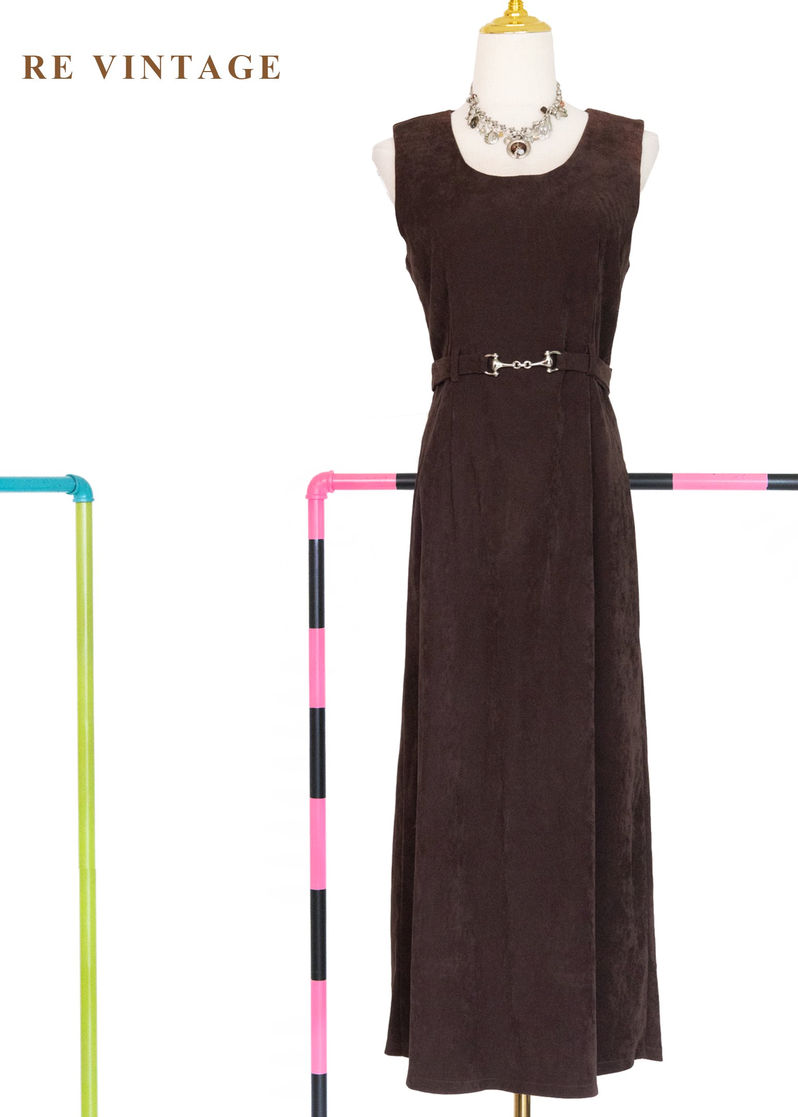 質感單品 - 濃郁可可貴族收腰長洋裝