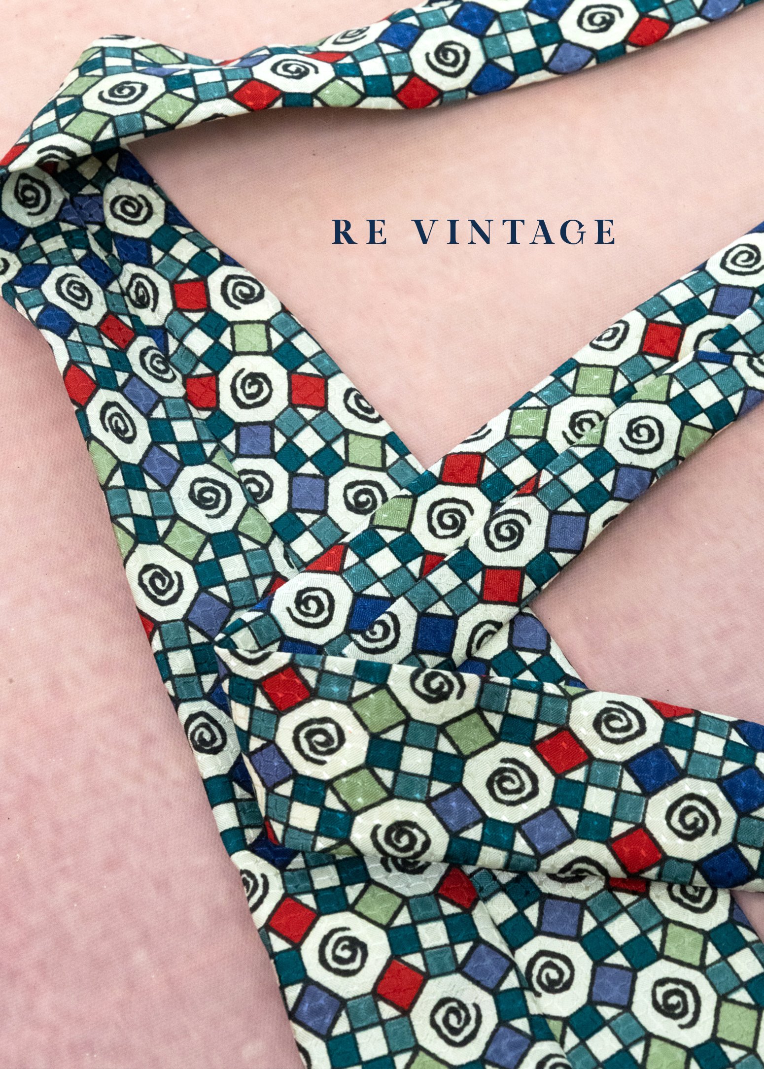 幾何迴旋 -繽紛漩渦領帶