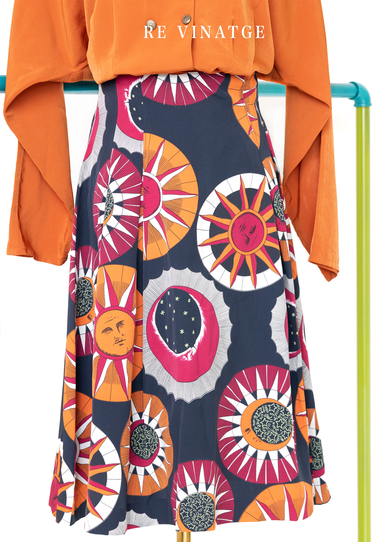 深夜裡的大太陽高腰裙（25.5"）