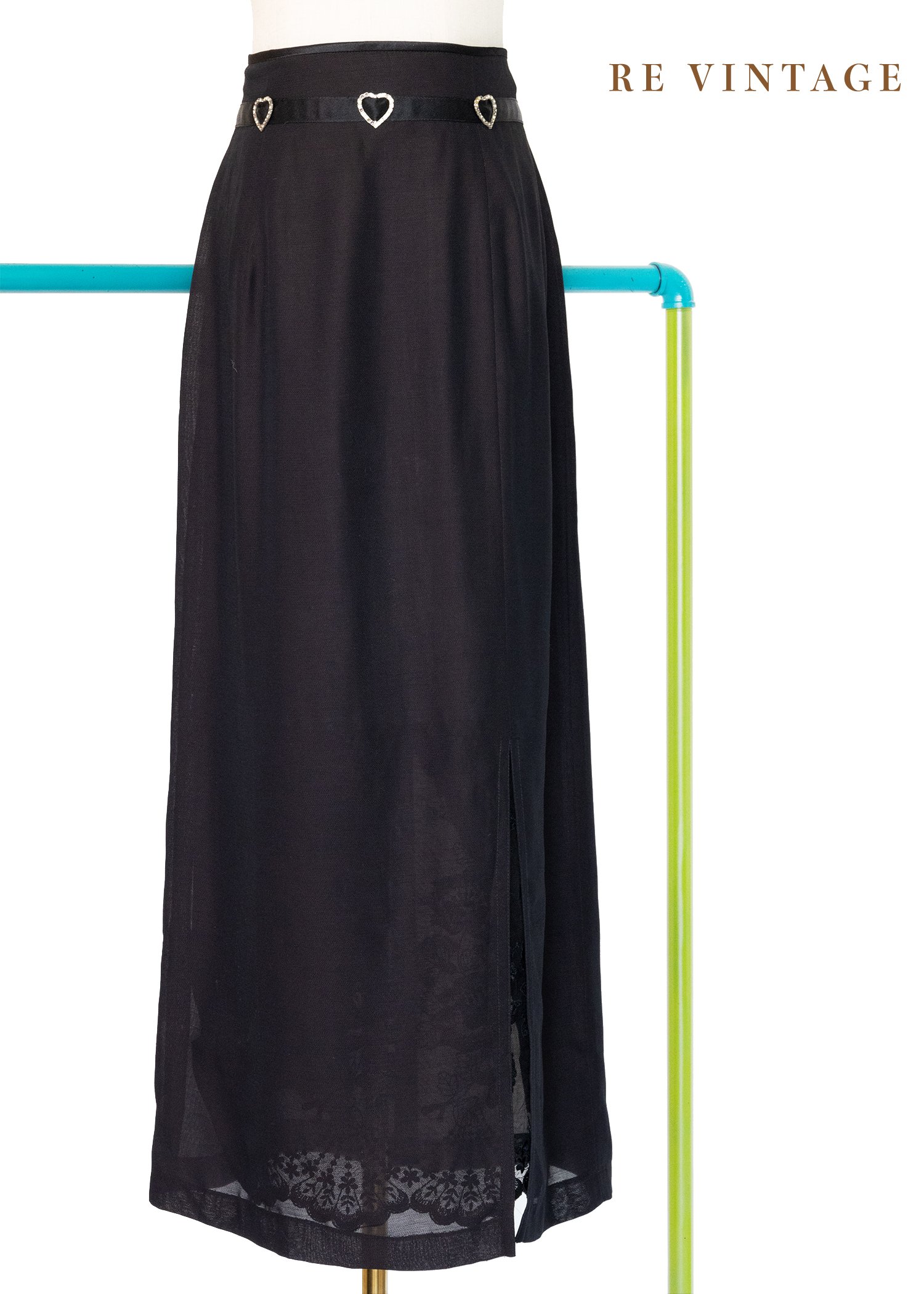 My love愛心發射黑系長裙（27"）