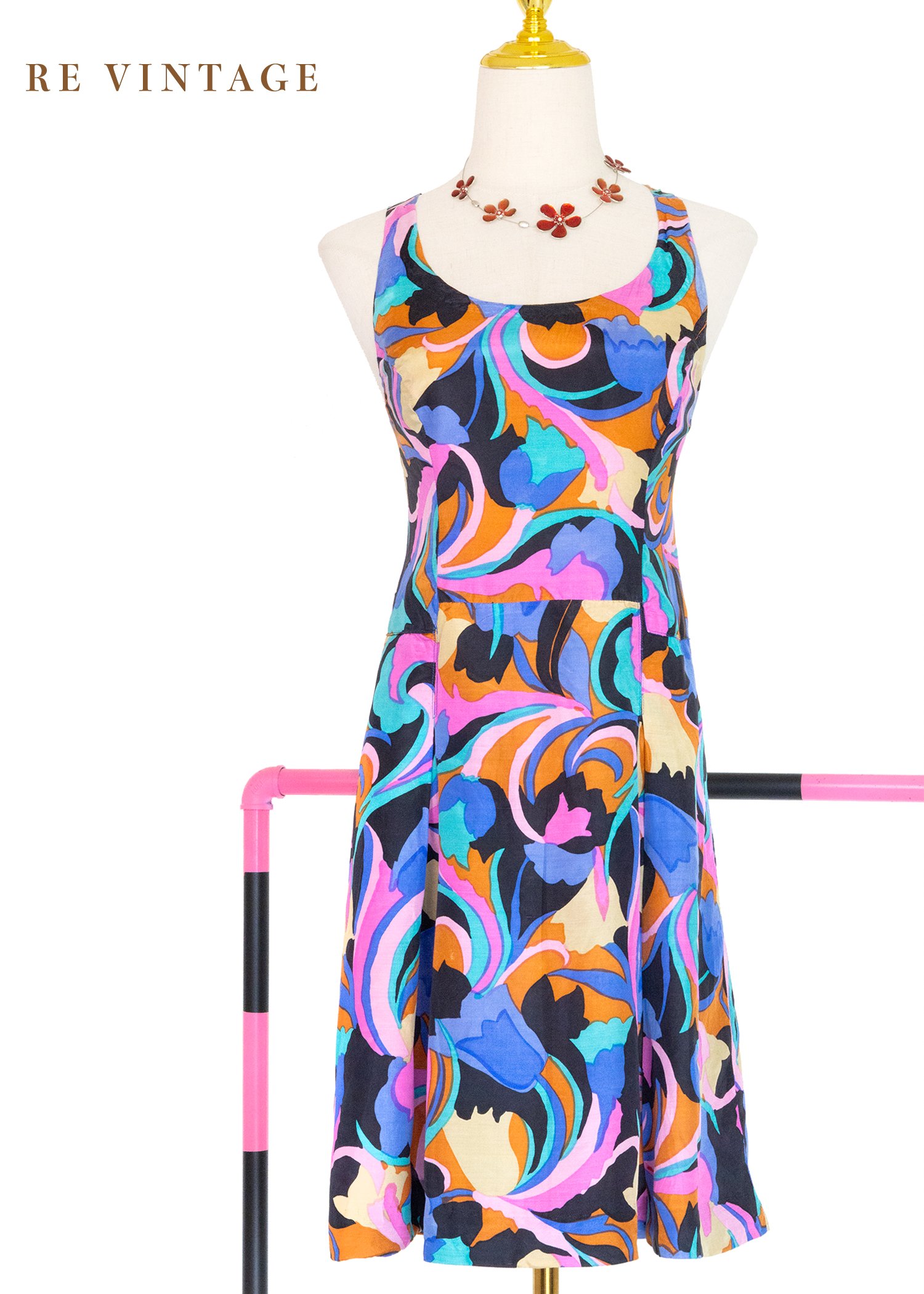 『歐洲寶物』色彩樂園夏日洋裝