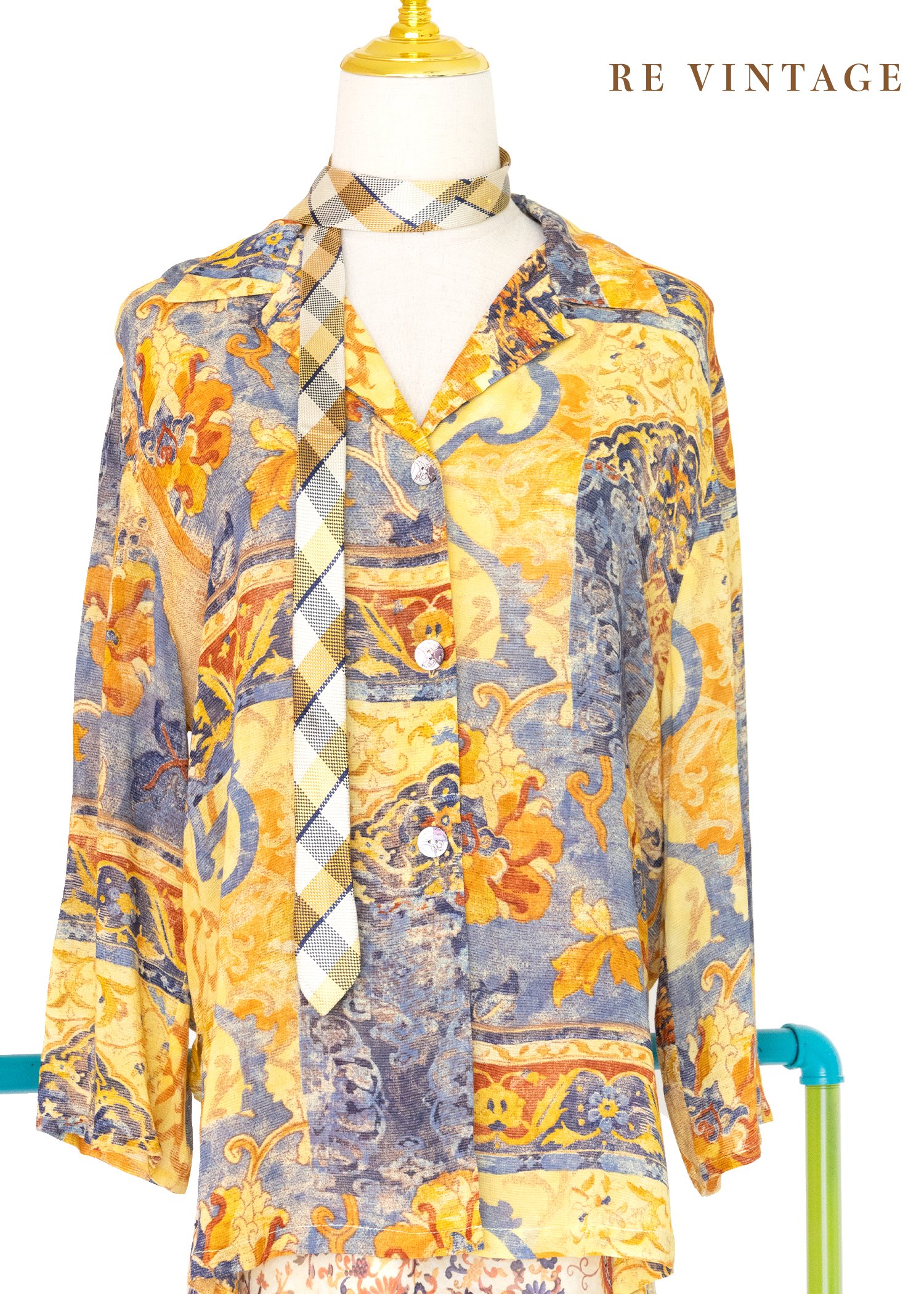 義大利製 - 皇宮圖騰華麗襯衫