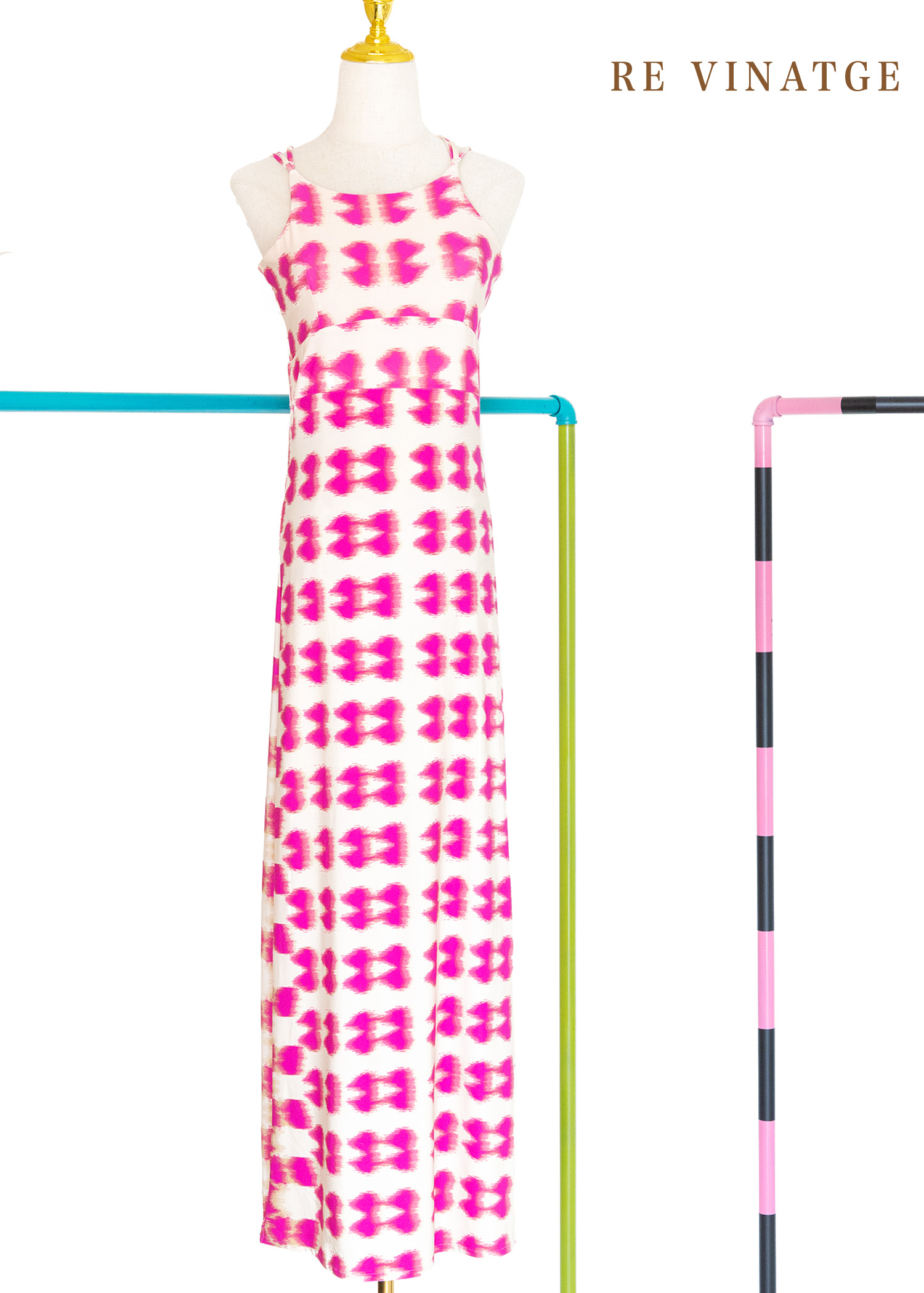 亮粉 Fortune cookie 彈性長版洋裝