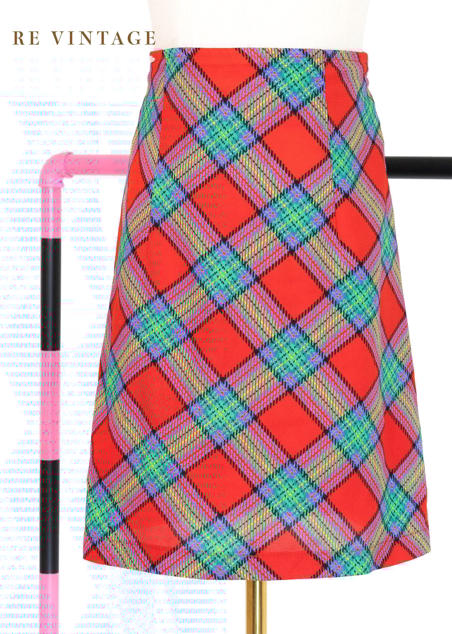 歡樂紅格紋小短裙（26-28"）