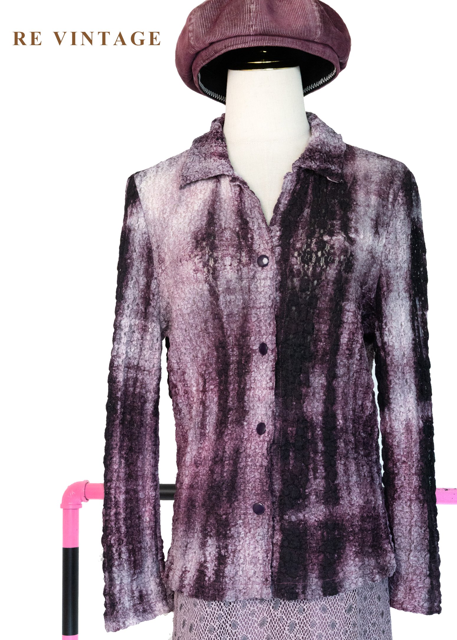 渲染皺摺花瓣紋理神秘感上衣