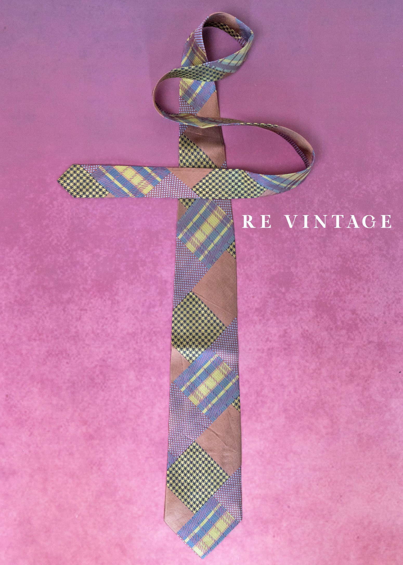 甜蜜色塊紳士玩心領帶