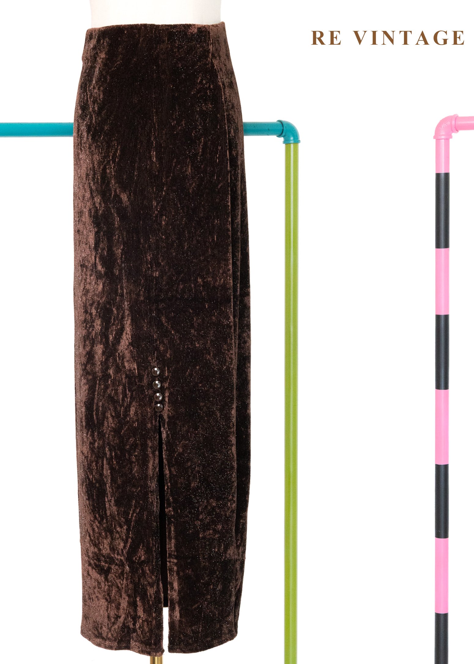 焦糖金影泰迪熊長裙（24-27"）