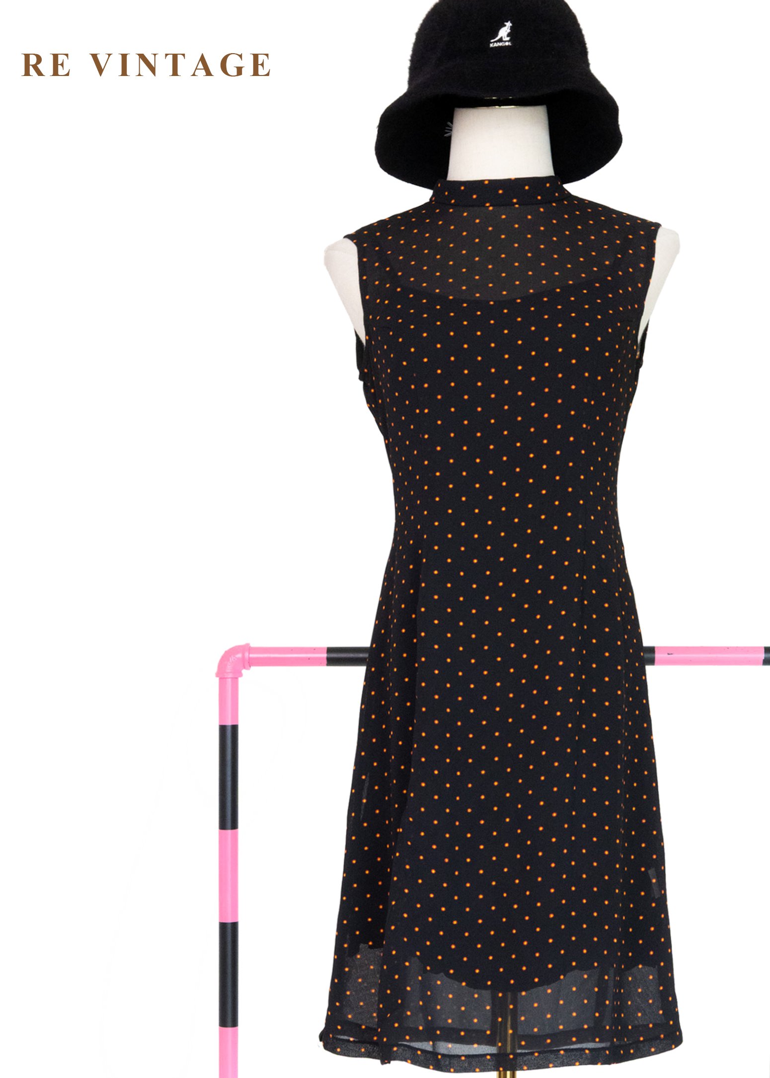 星火微光 - 圓點點綁結洋裝