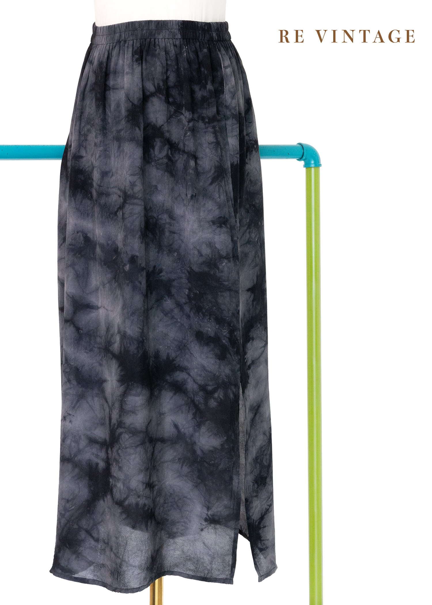 墨黑色朦朧雲霧美裙（22-31"）