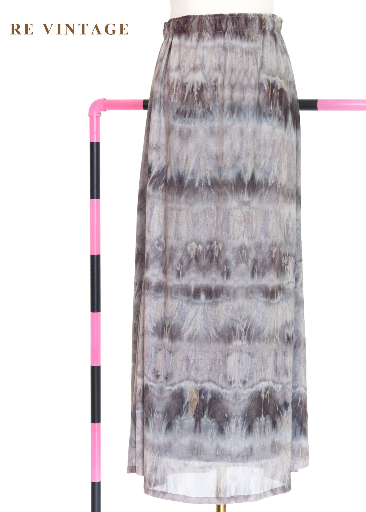 Ash Veil 煙霧暈染長裙（25-32"）