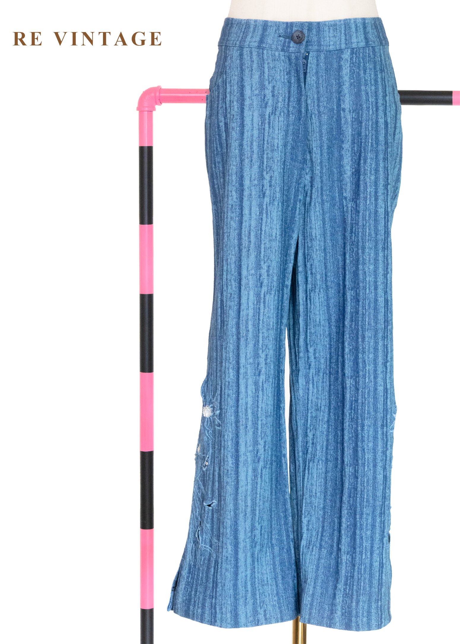 流動水感藝術七分長褲（26"）