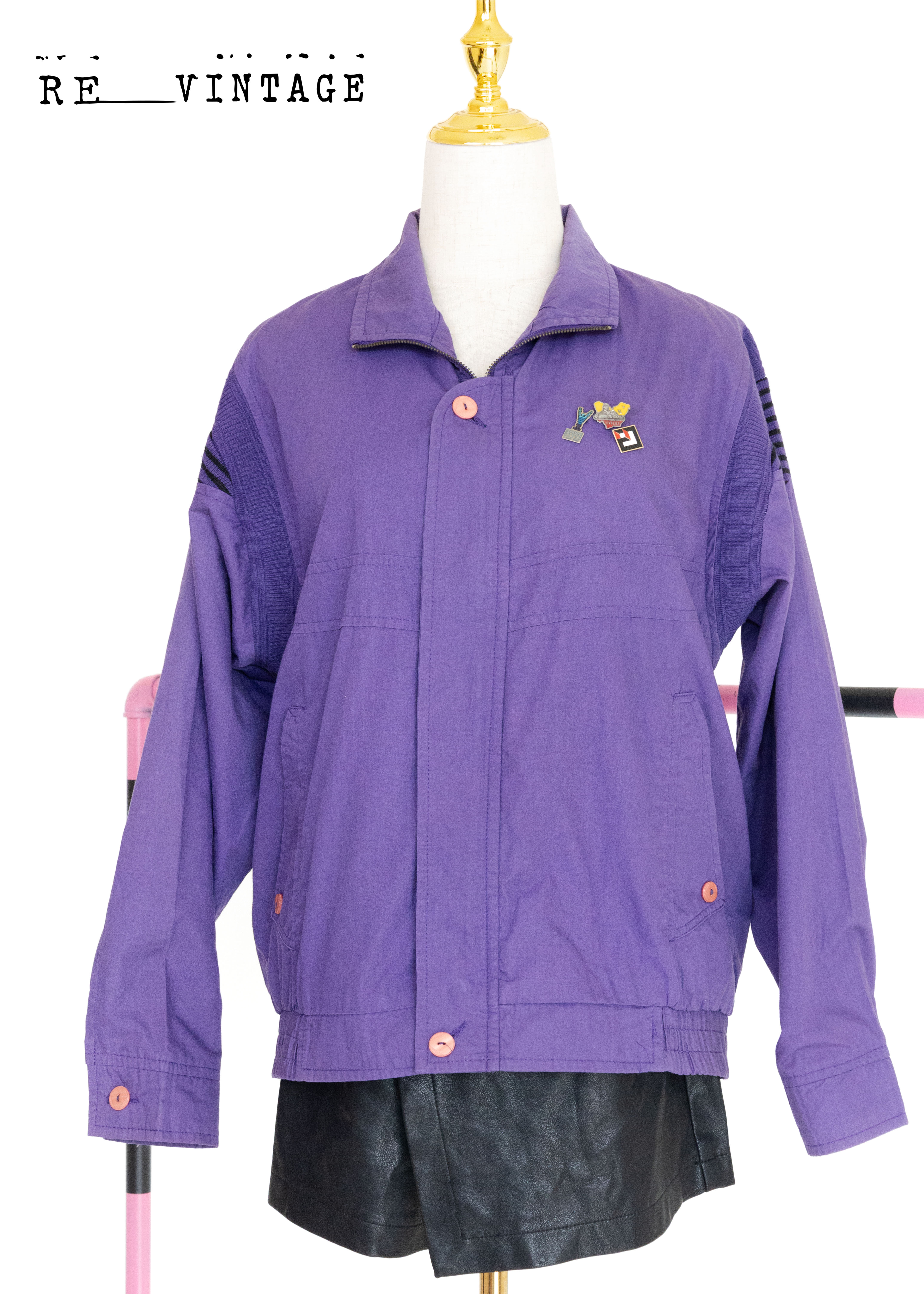 Vivid Purple輕薄的夾克外套