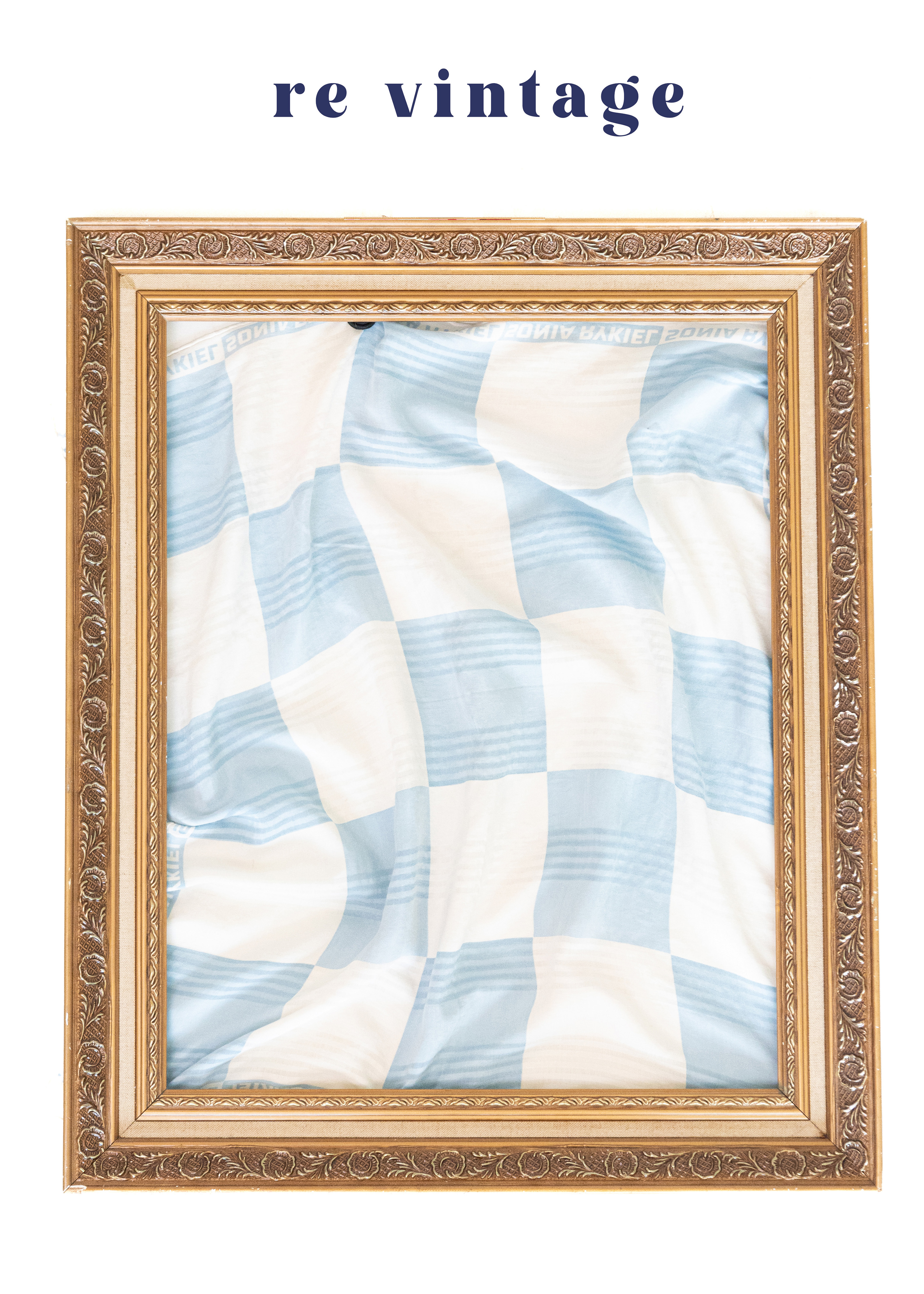 藍天白雲格紋絲巾