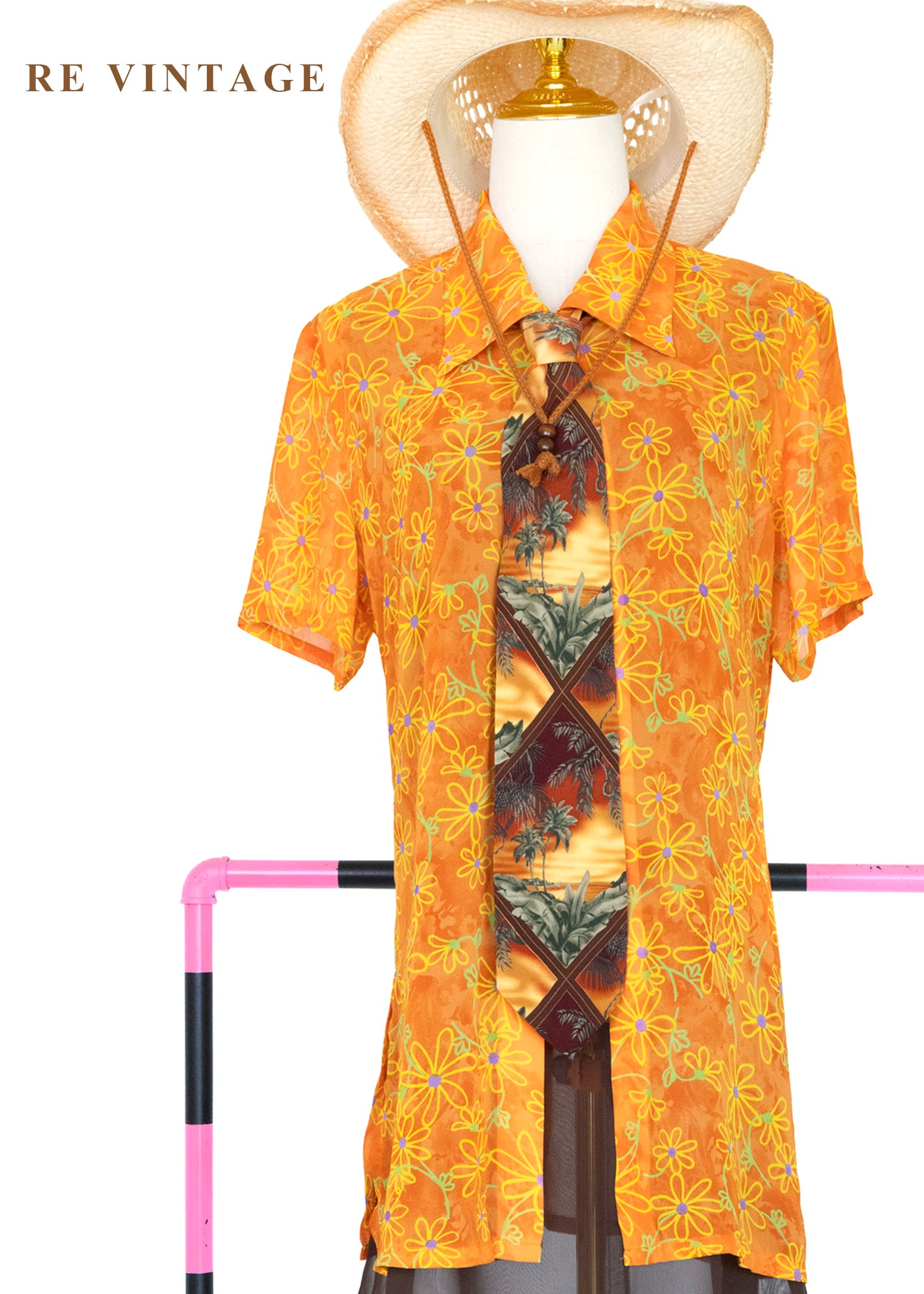 瓦倫西亞的陽光派對雪紡襯衫/迷你洋裝