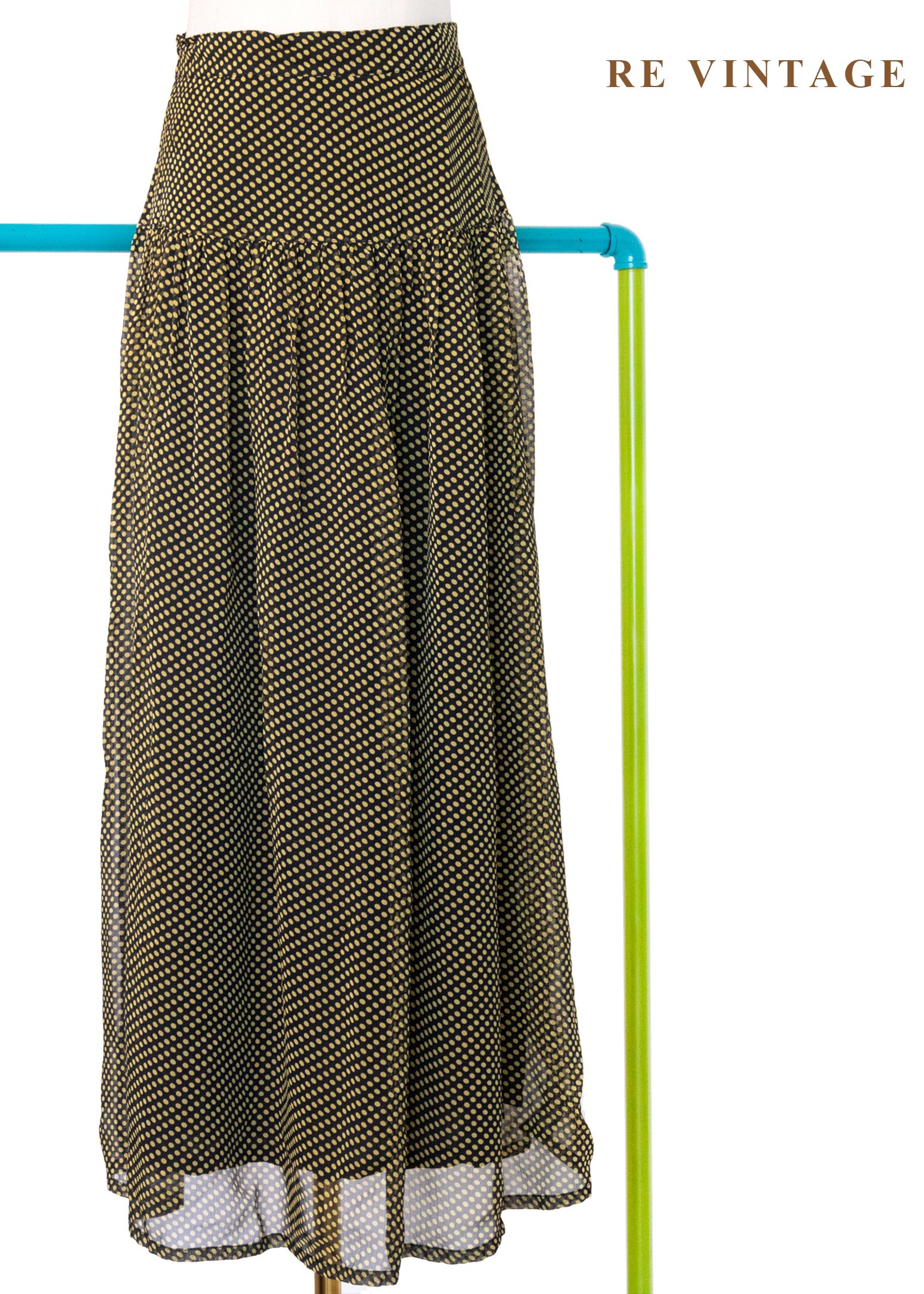 套裝組合 - 法式黃波點裙子（27"）