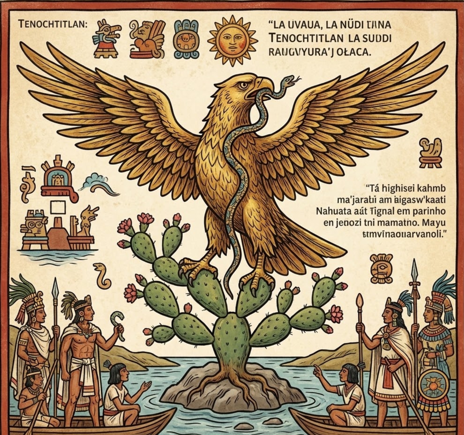 老鷹、蛇與阿茲特克的起源故事