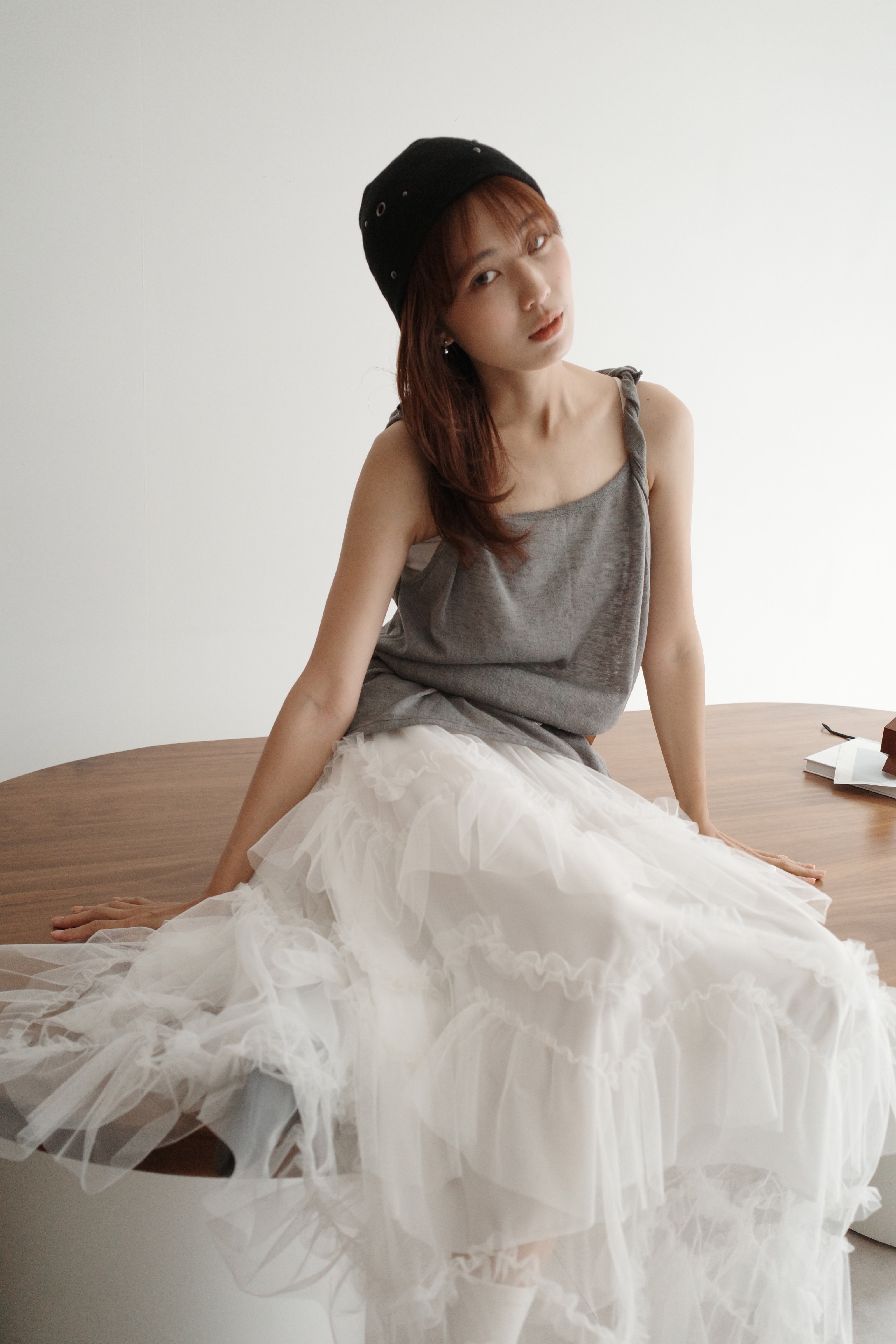 超美層次透膚紗裙