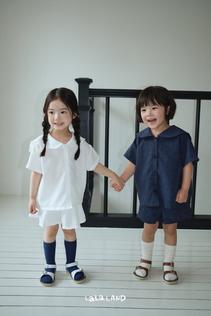 排釦直紋衫/褲子/裙子(kids)