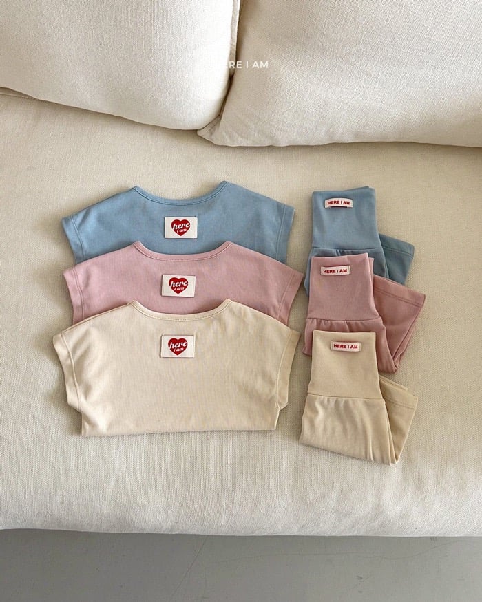 涼爽背心+褲套裝(baby/kids)